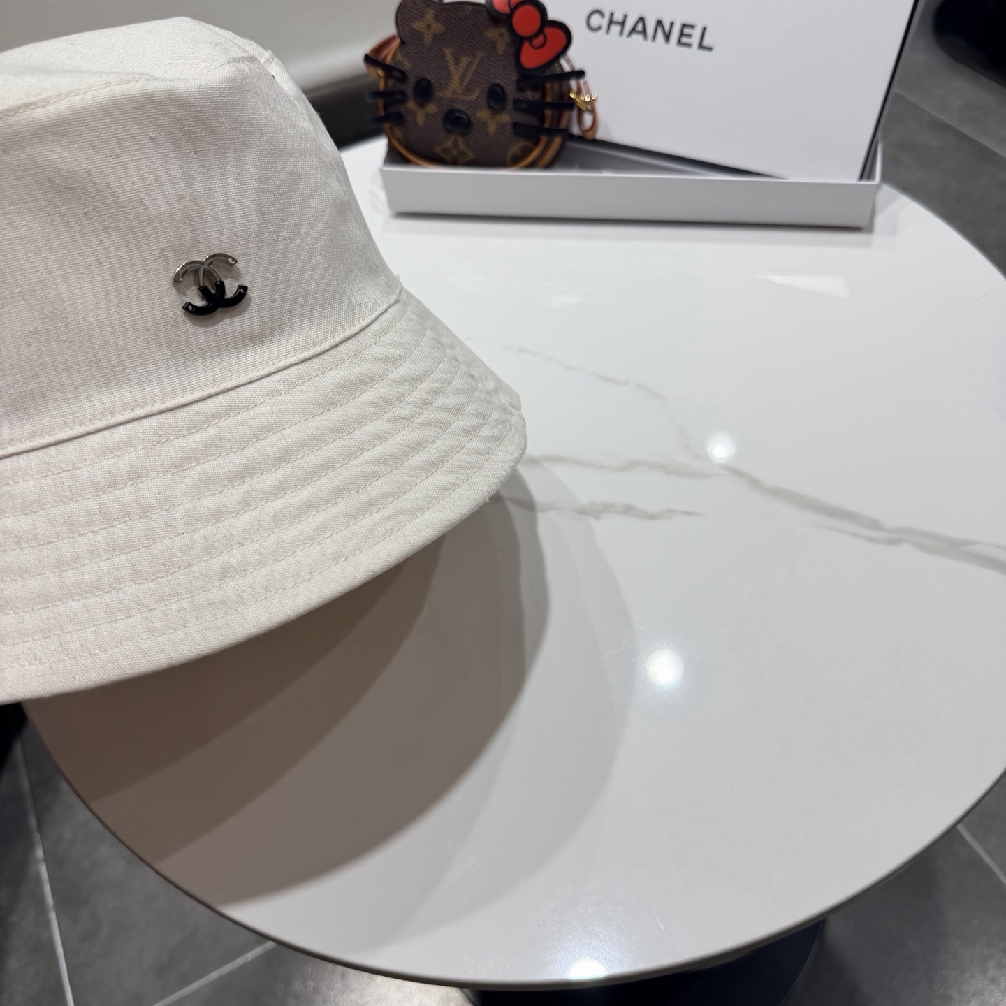 chanel香奈儿双面可戴高品质日系小众渔夫帽女夏季百搭显脸小遮脸盆帽户外帽子