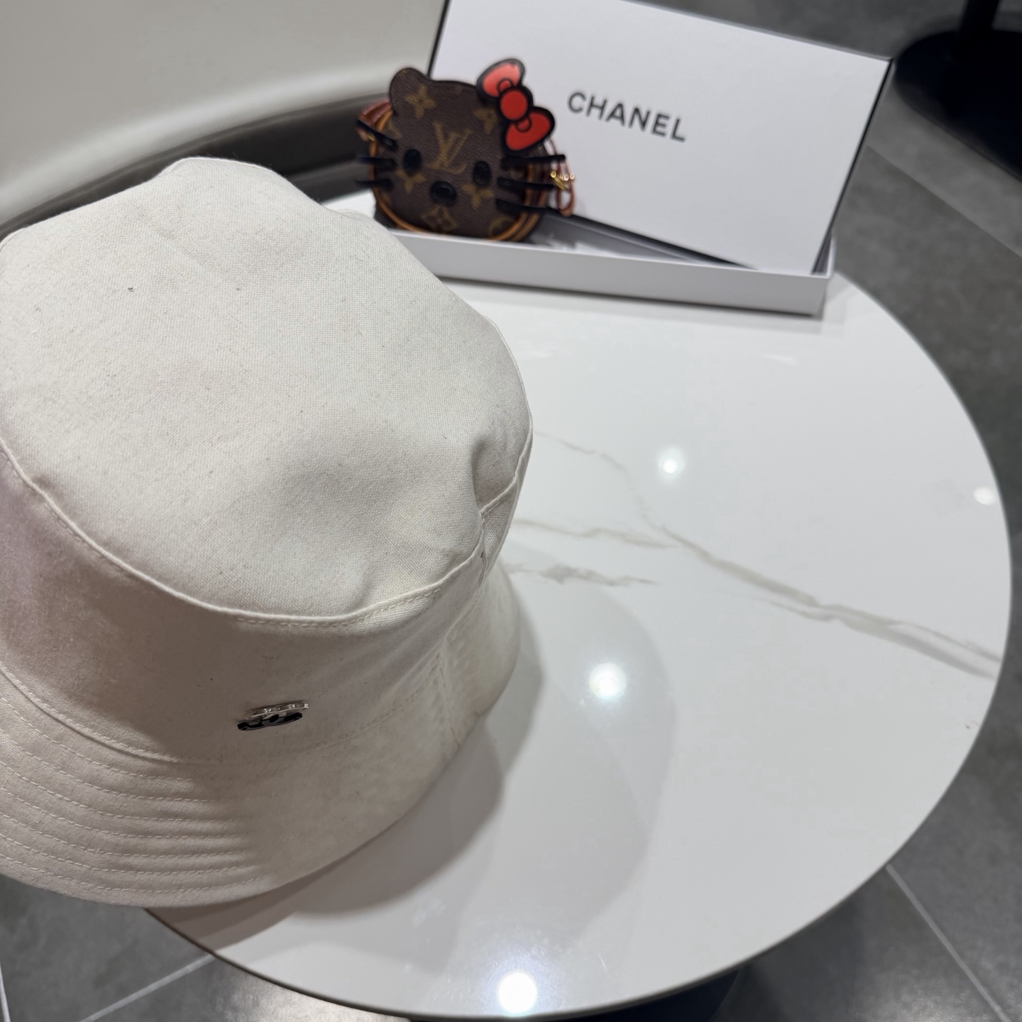 chanel香奈儿双面可戴高品质日系小众渔夫帽女夏季百搭显脸小遮脸盆帽户外帽子