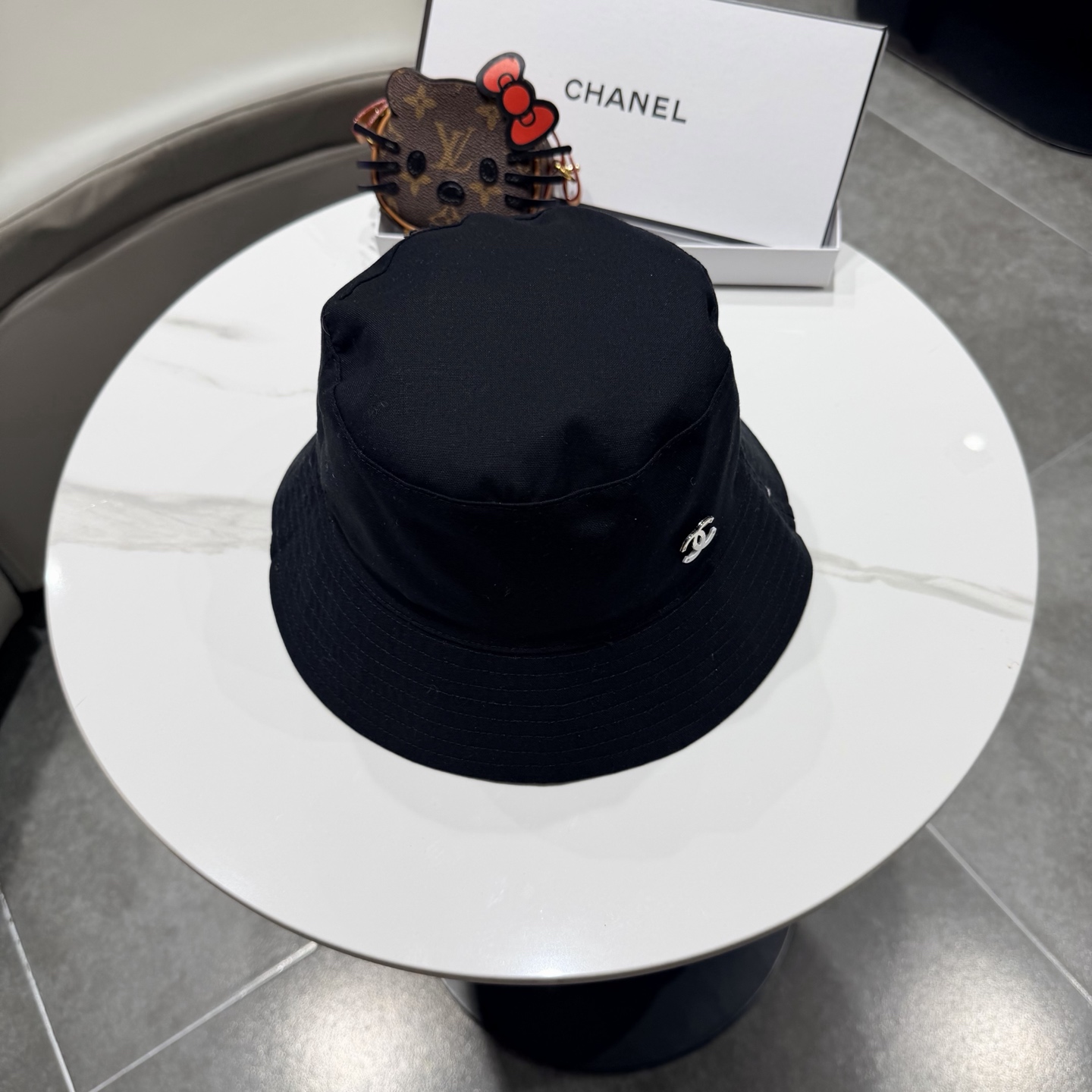 chanel香奈儿双面可戴高品质日系小众渔夫帽女夏季百搭显脸小遮脸盆帽户外帽子