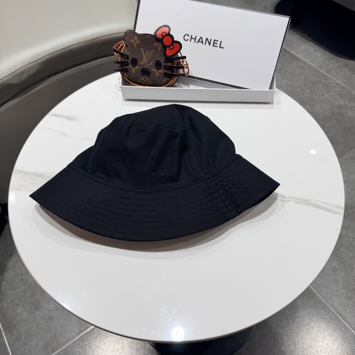 chanel香奈儿双面可戴高品质日系小众渔夫帽女夏季百搭显脸小遮脸盆帽户外帽子