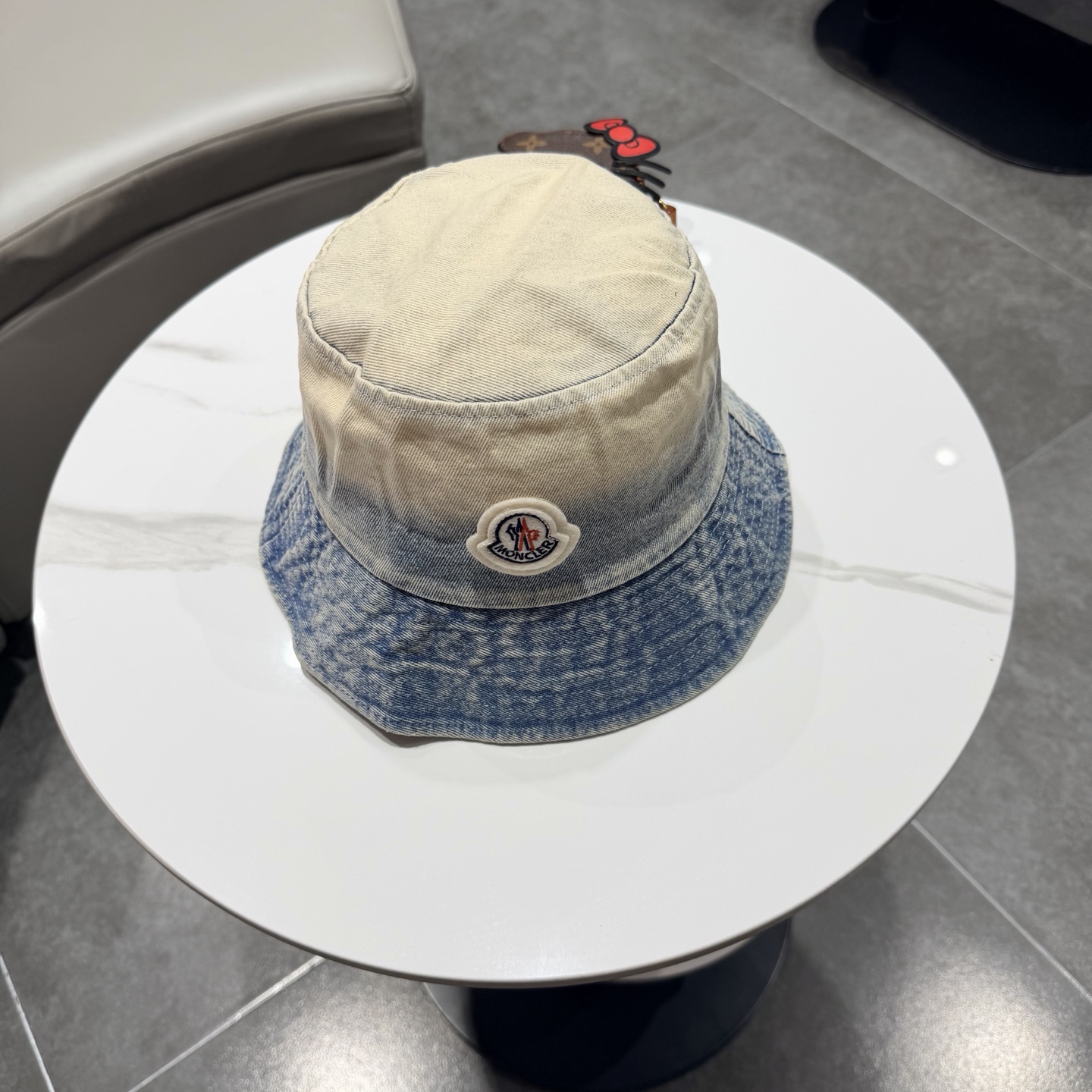 蒙口牛仔渐变渔夫帽子男女情侣春夏季日系大檐遮脸防晒帽百搭时髦盆帽