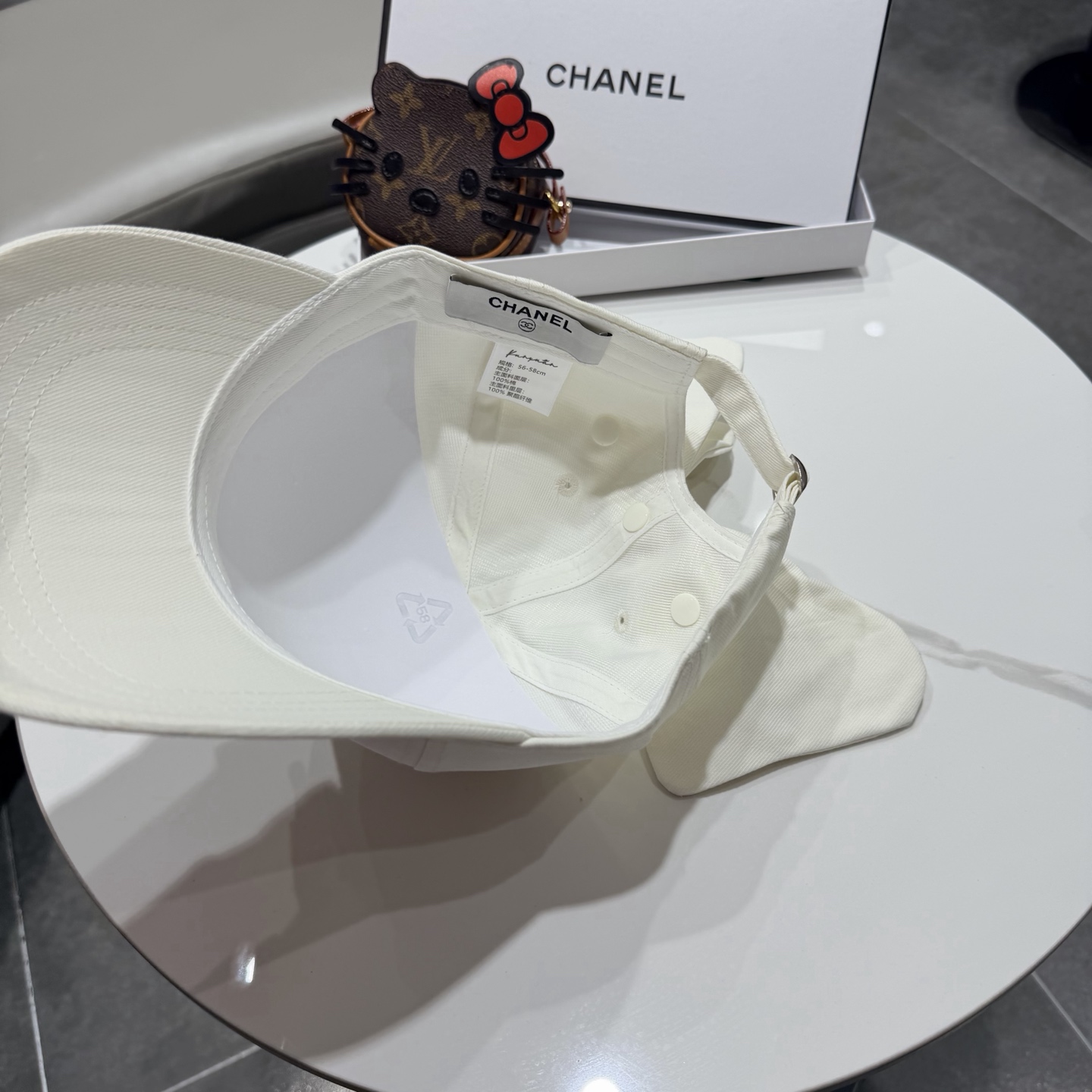 chanel香奈儿蝴蝶结棒球帽女夏季新款甜美可爱大头围遮阳显脸小大檐防晒鸭舌帽