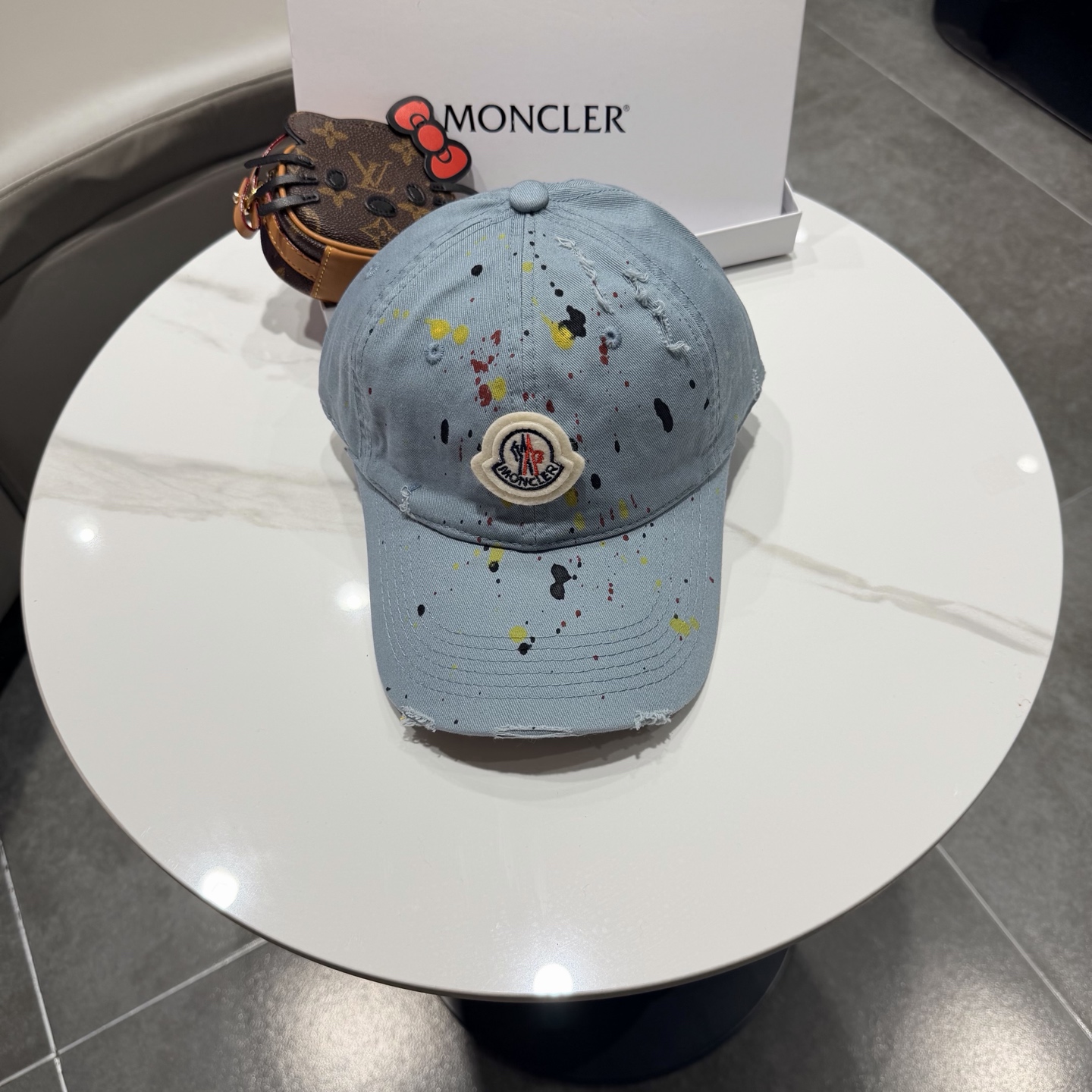 蒙口MONCLER新款棒球帽，时尚炸街单品，风格很OK，网红.时尚博主的最爱！高品质舒适透气，凹造型很好