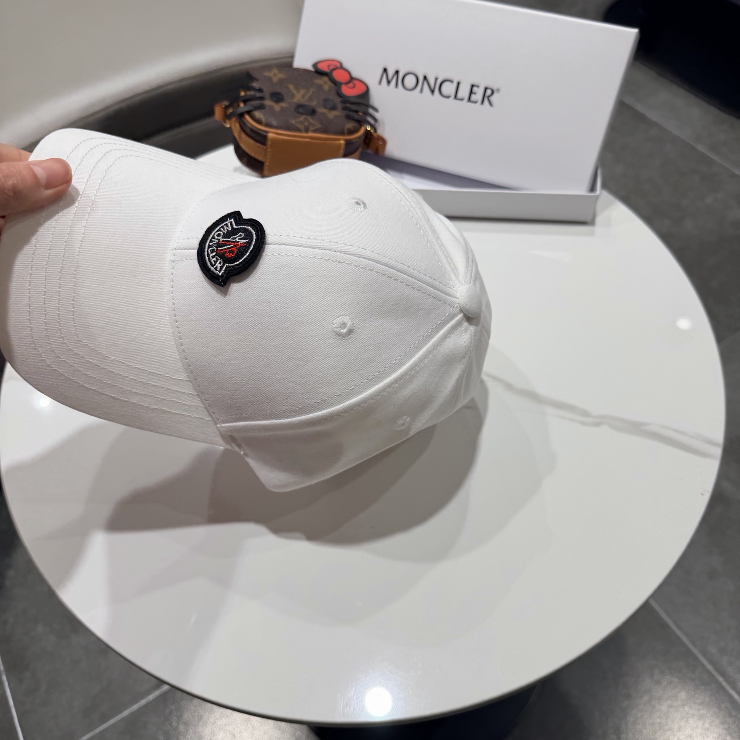 moncler潮牌春夏蒙口经典牛仔棒球帽，男女户外保百搭帽子