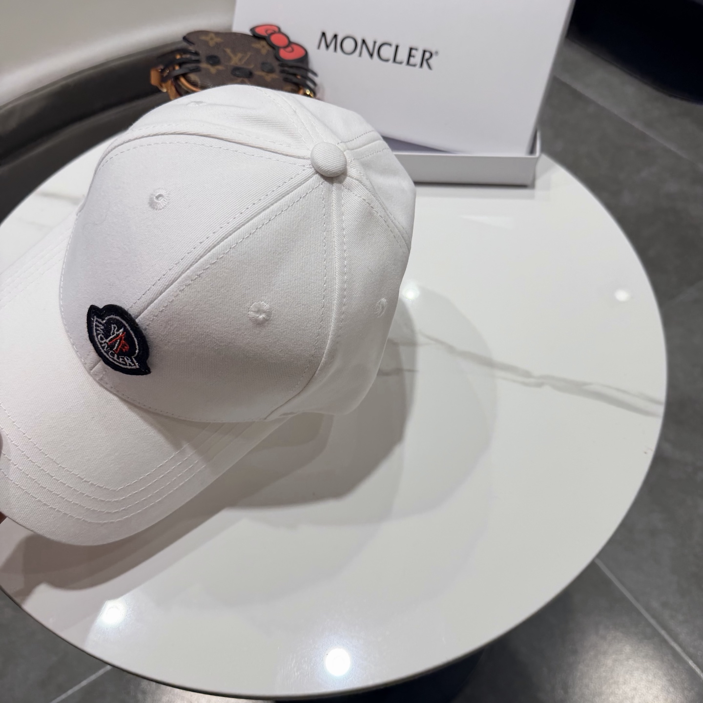 moncler潮牌春夏蒙口经典牛仔棒球帽，男女户外保百搭帽子