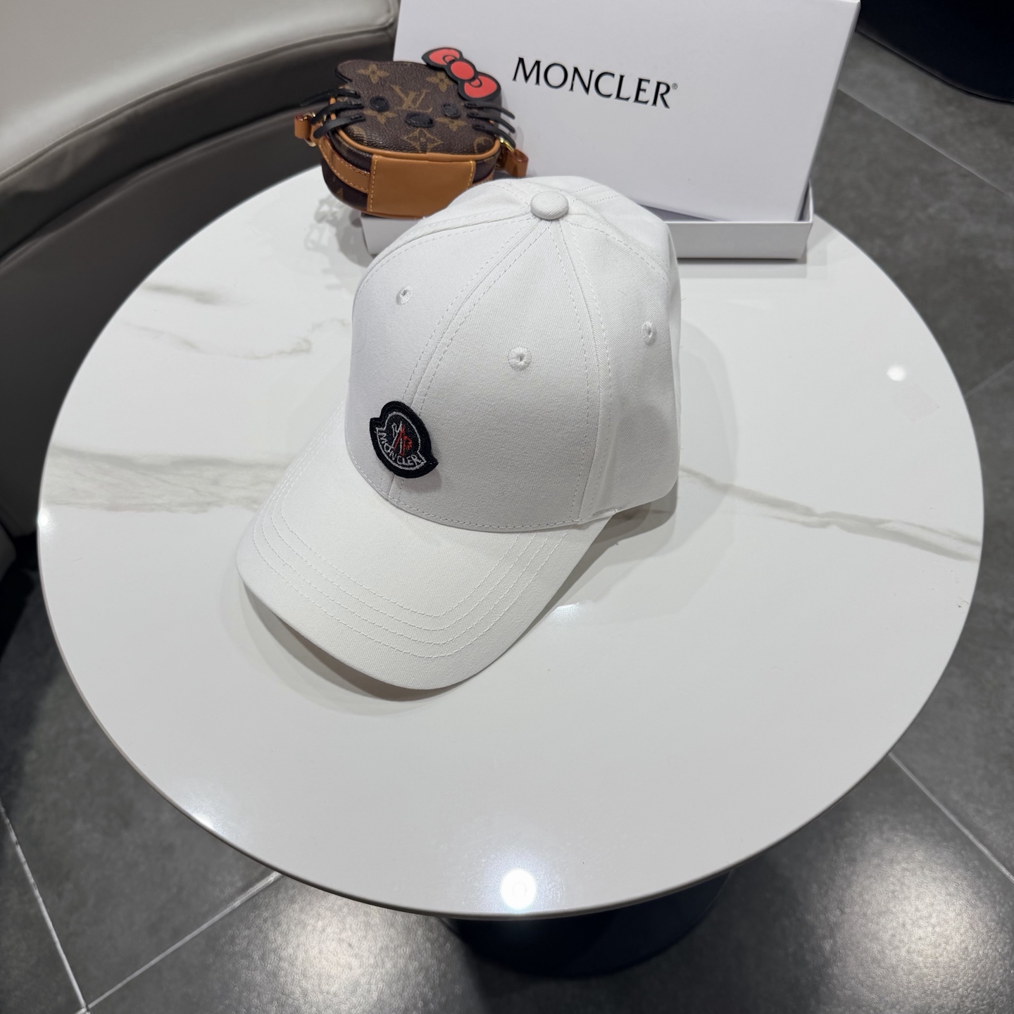 moncler潮牌春夏蒙口经典牛仔棒球帽，男女户外保百搭帽子