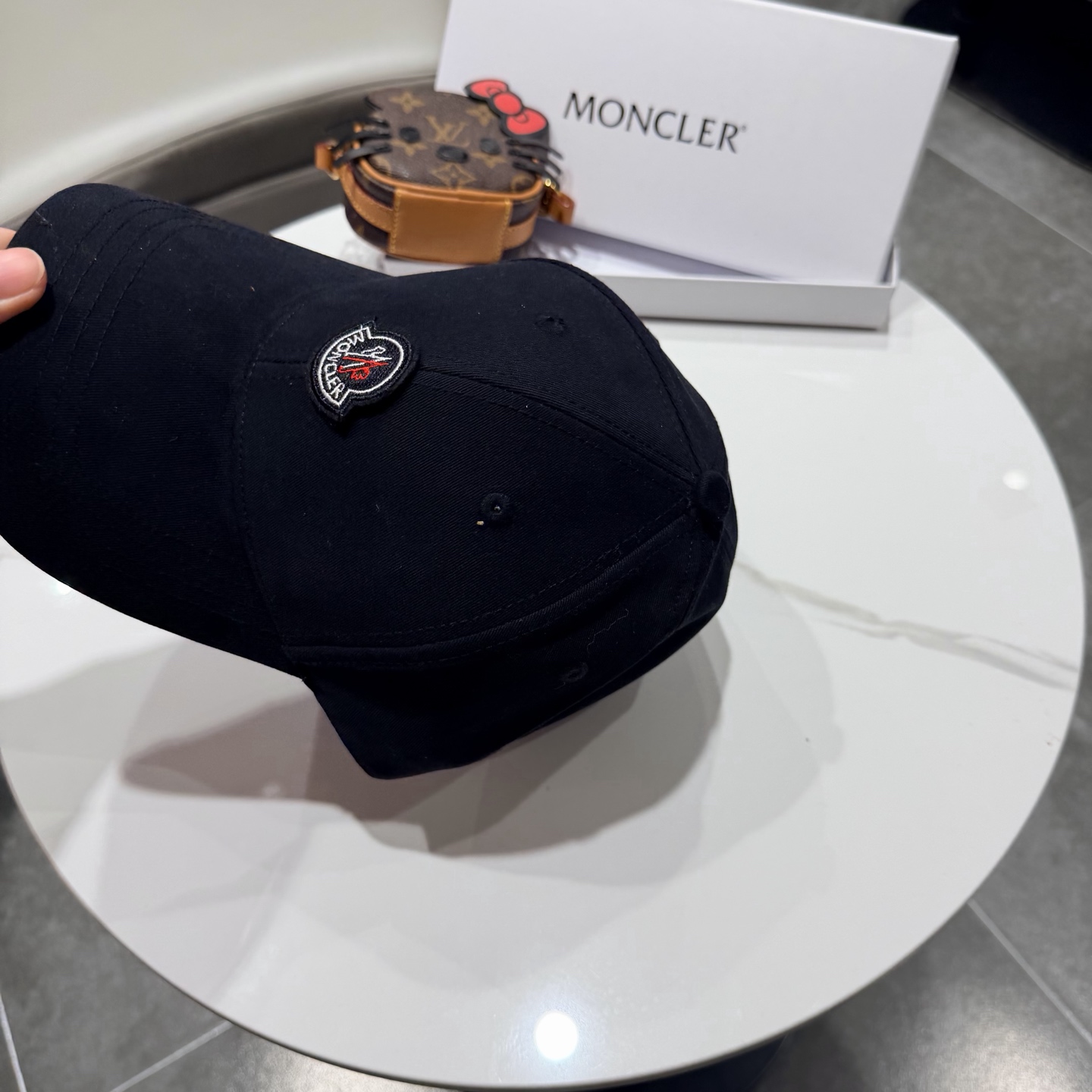 moncler潮牌春夏蒙口经典牛仔棒球帽，男女户外保百搭帽子