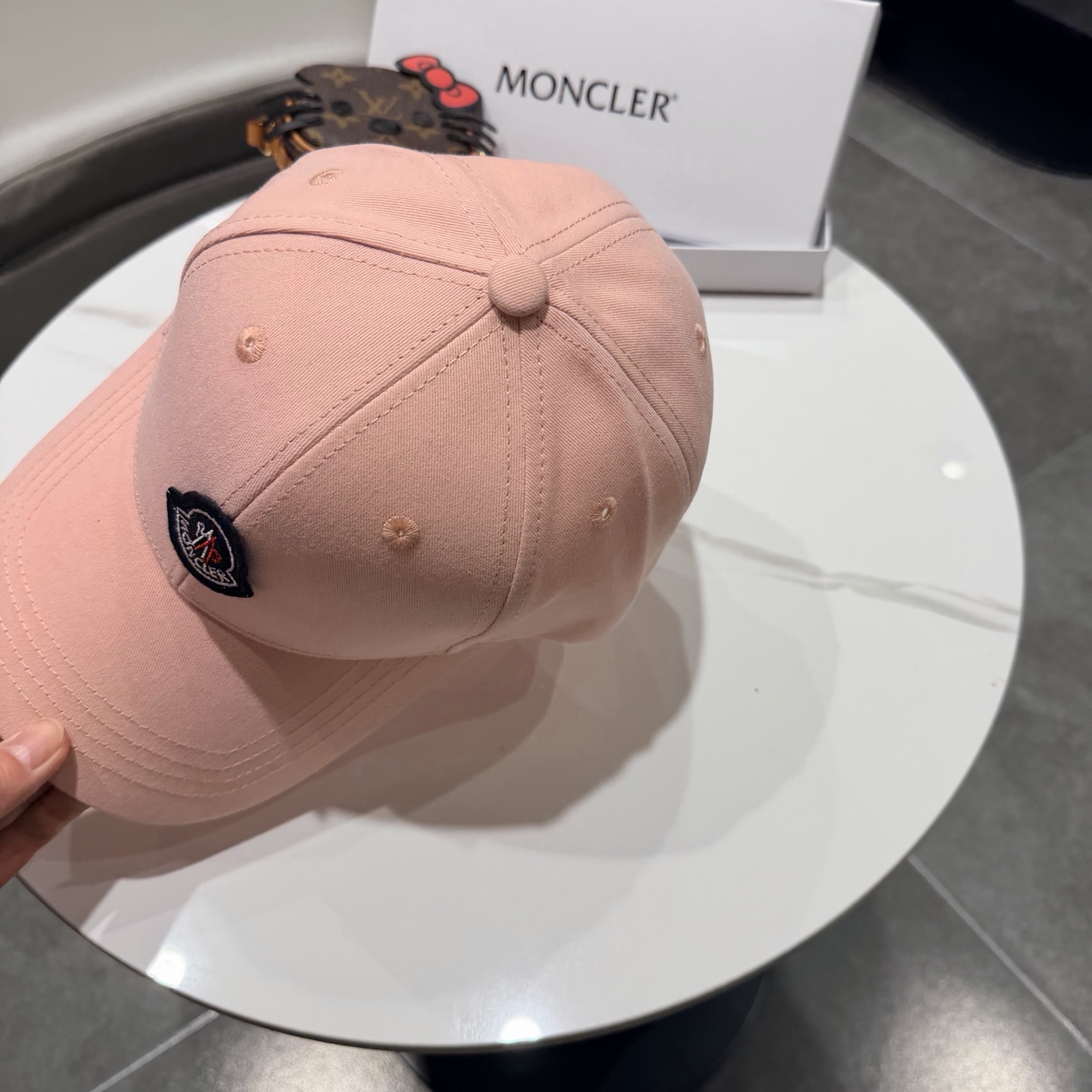 moncler潮牌春夏蒙口经典牛仔棒球帽，男女户外保百搭帽子