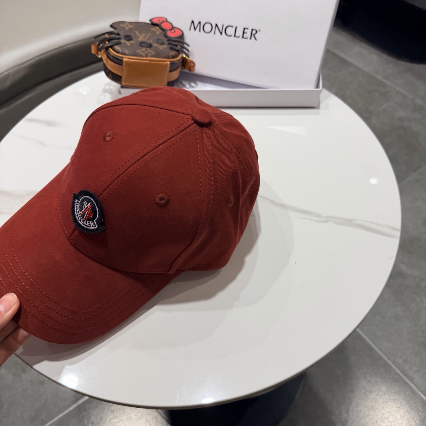 moncler潮牌春夏蒙口经典牛仔棒球帽，男女户外保百搭帽子