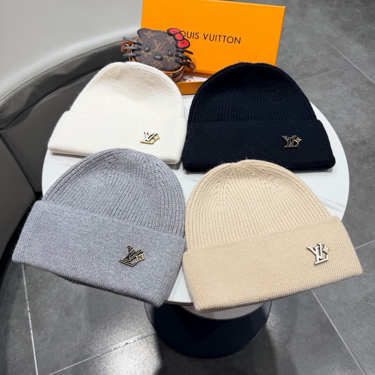 高品质， 路易威登LOUIS VUITTON🎩官方热卖爆款，羊毛兔毛针织毛线帽，时尚好品质高端大气，超柔软！超火爆💖质感