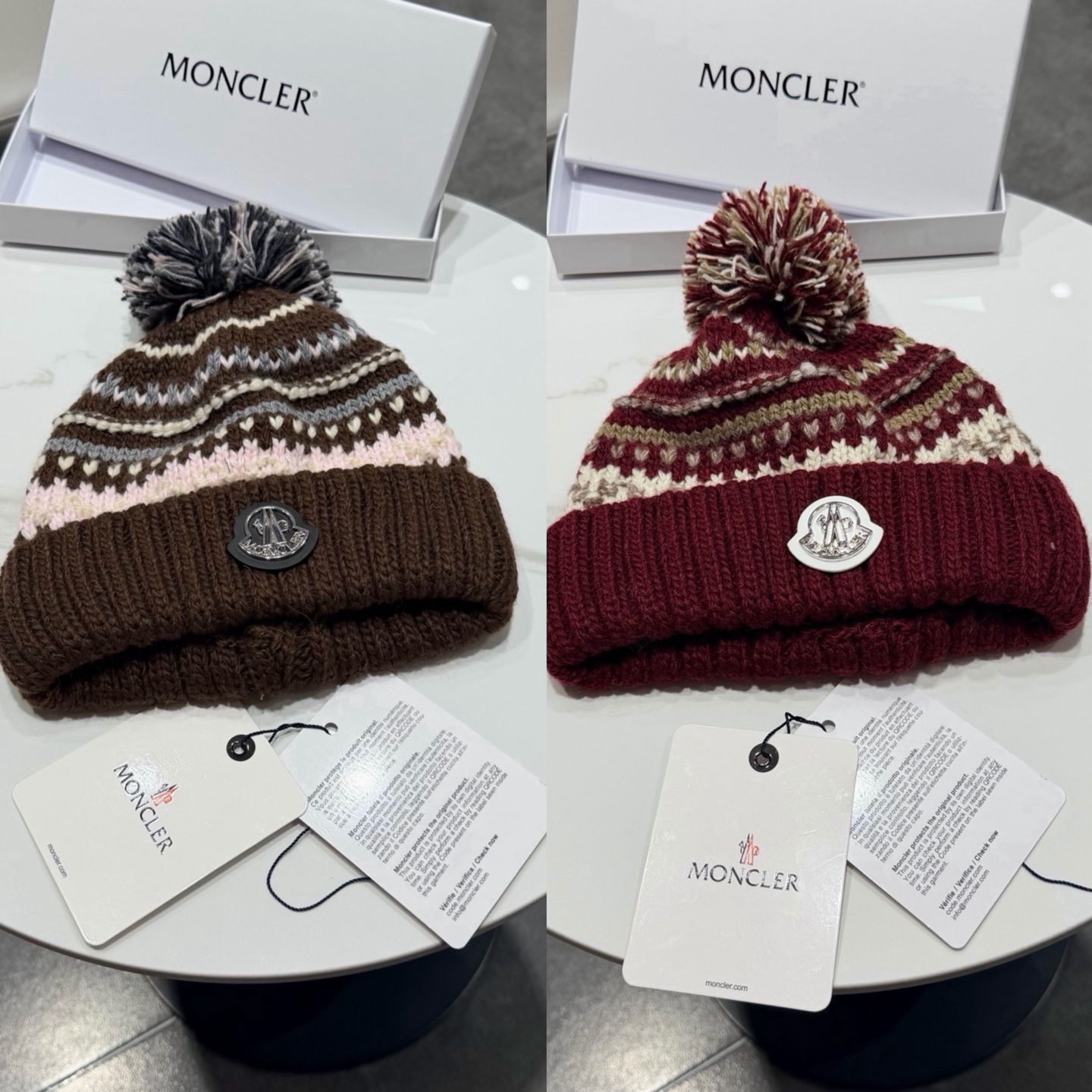蒙口针织帽MONCLER毛线帽👍质量非常柔软舒服，保暖又时尚，简约大气，百搭款！  