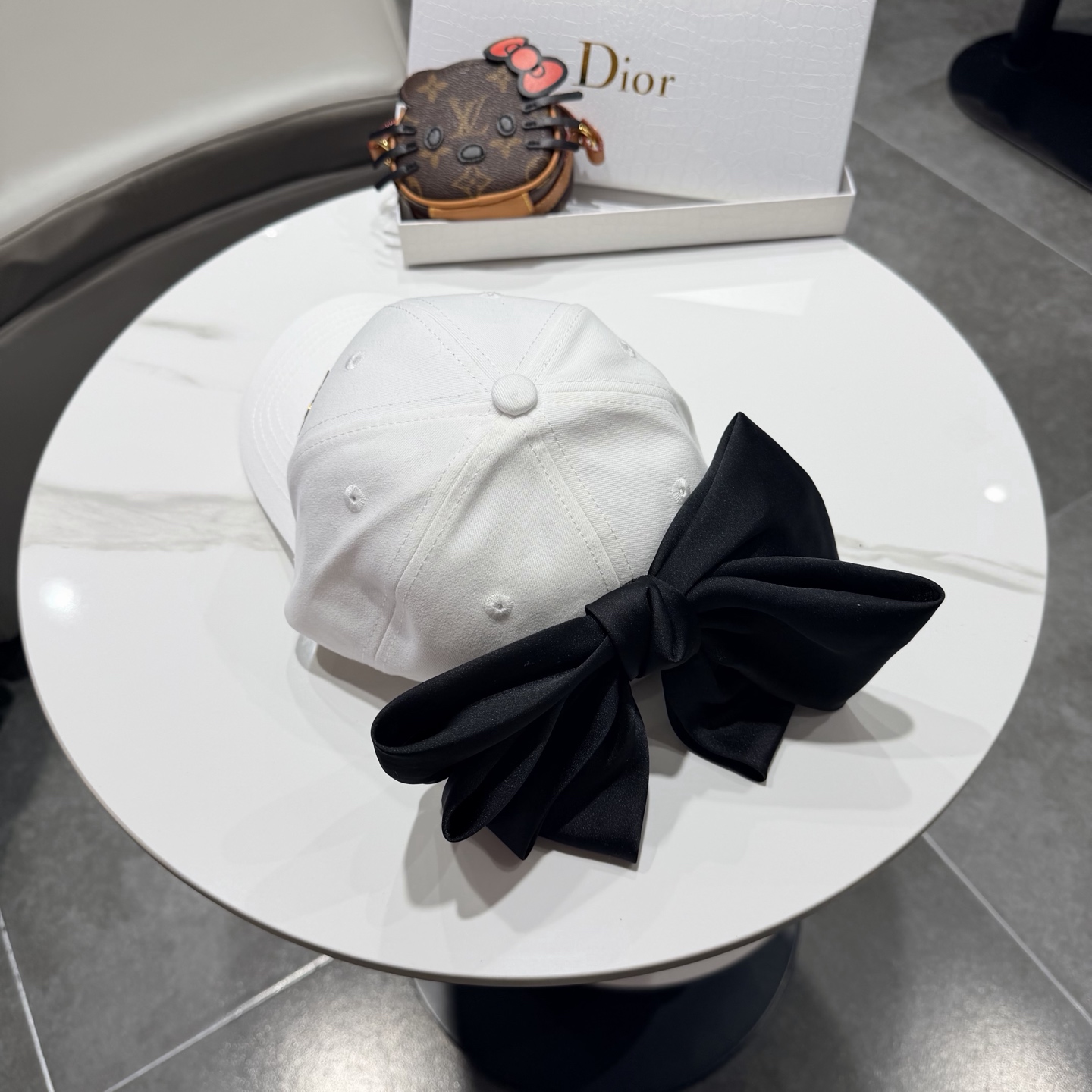 蝴蝶结棒球帽女夏季新款甜美可爱大头围遮阳显脸小大檐防晒鸭舌帽