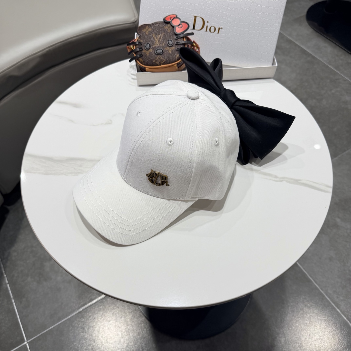 蝴蝶结棒球帽女夏季新款甜美可爱大头围遮阳显脸小大檐防晒鸭舌帽