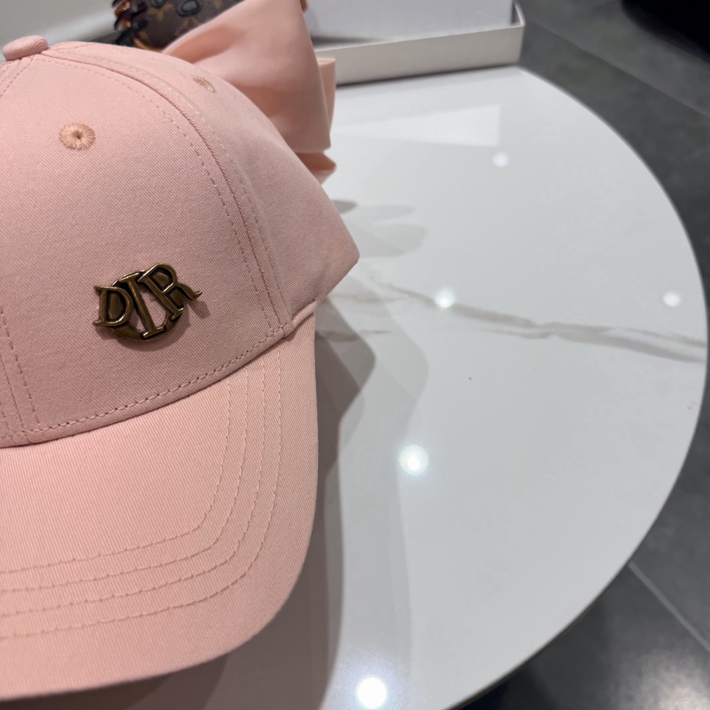 蝴蝶结棒球帽女夏季新款甜美可爱大头围遮阳显脸小大檐防晒鸭舌帽