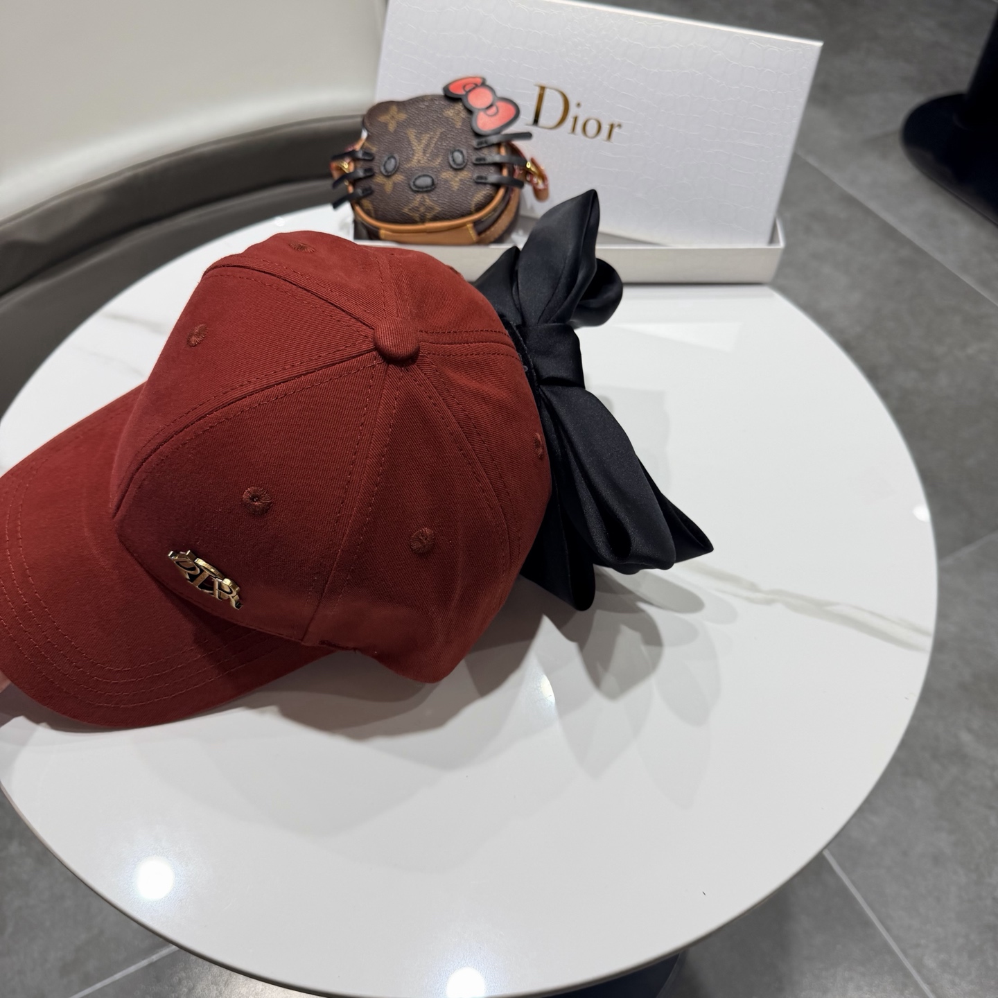 蝴蝶结棒球帽女夏季新款甜美可爱大头围遮阳显脸小大檐防晒鸭舌帽