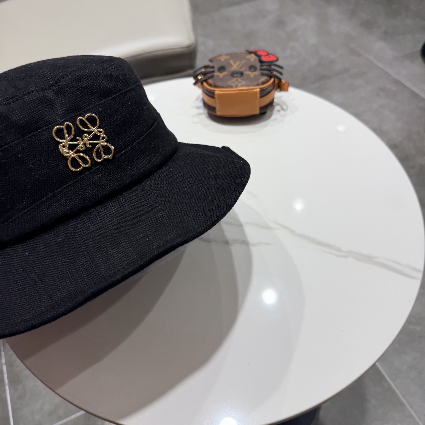 罗意威原宿风棉麻混纺渔夫帽子女春夏薄款布帽百搭撞色盆帽休闲帽潮