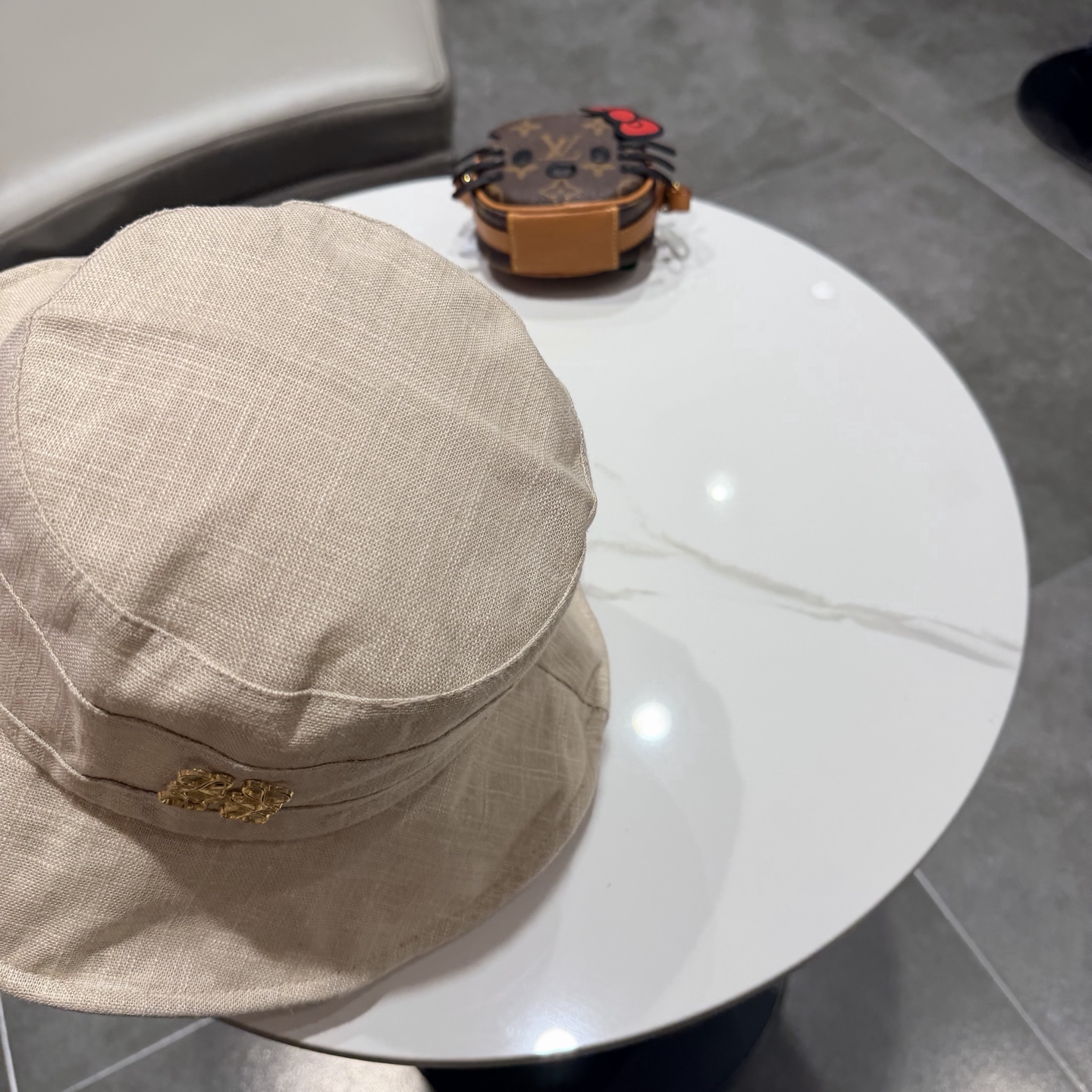 罗意威原宿风棉麻混纺渔夫帽子女春夏薄款布帽百搭撞色盆帽休闲帽潮