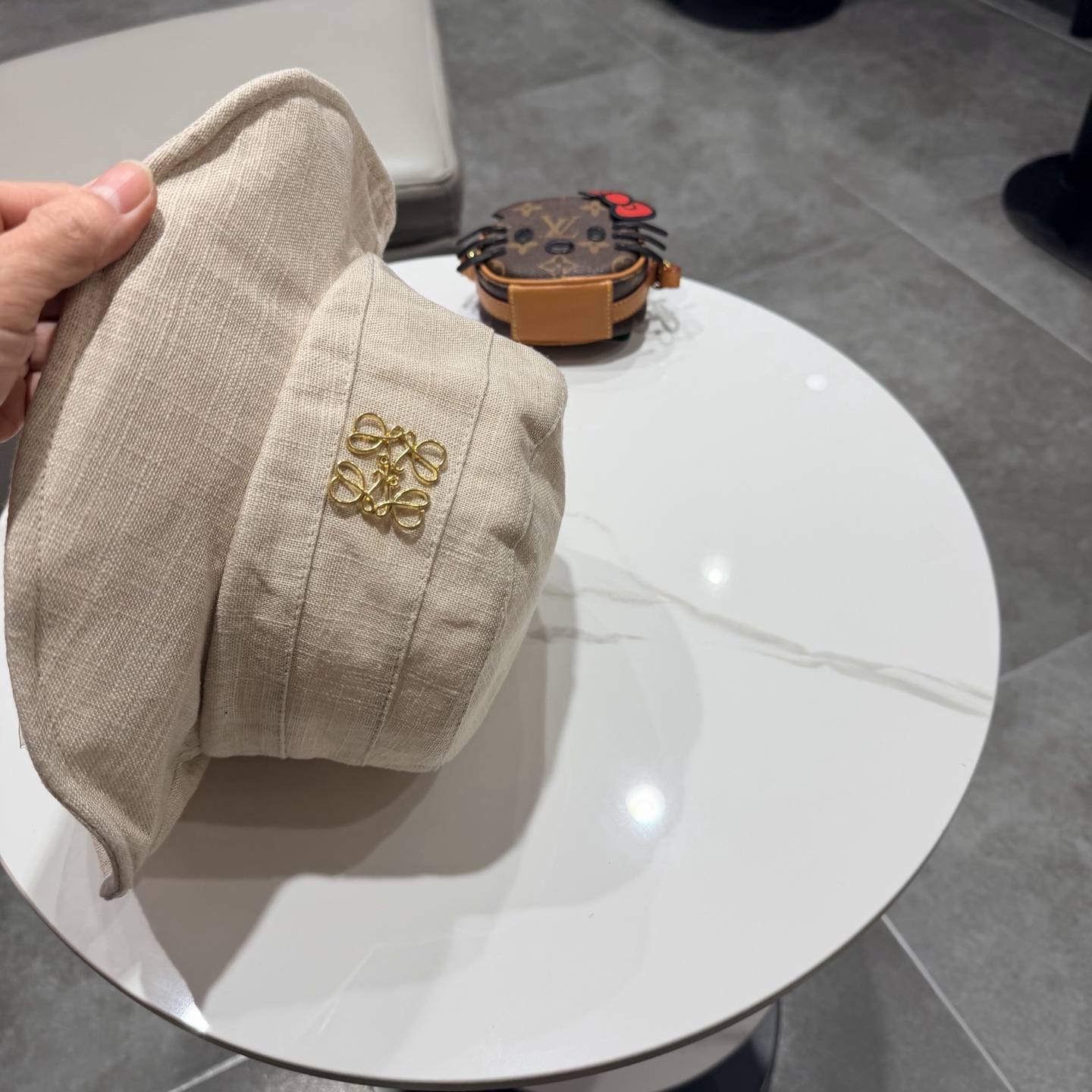 罗意威原宿风棉麻混纺渔夫帽子女春夏薄款布帽百搭撞色盆帽休闲帽潮