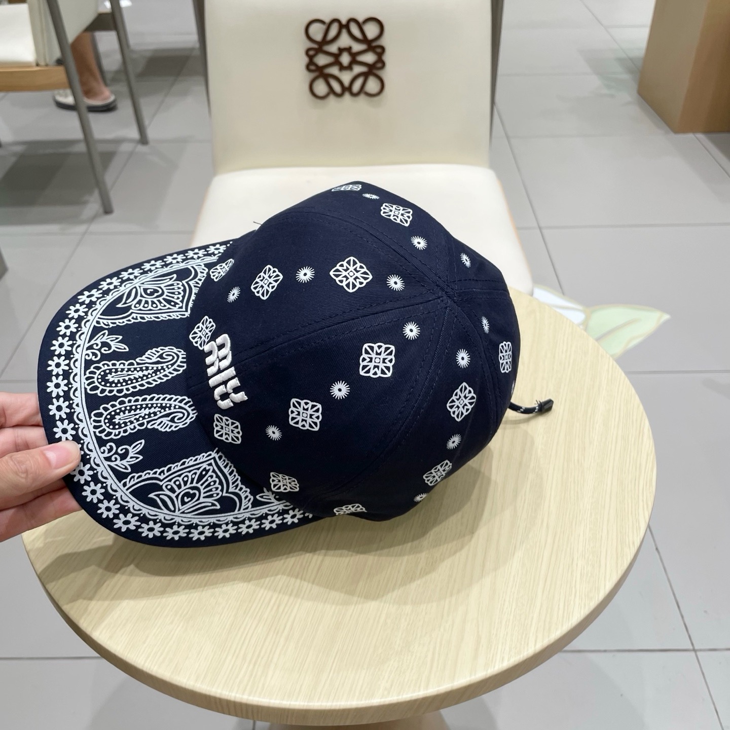 缪缪miumiu官方棒球帽、帆布帽，头围可调