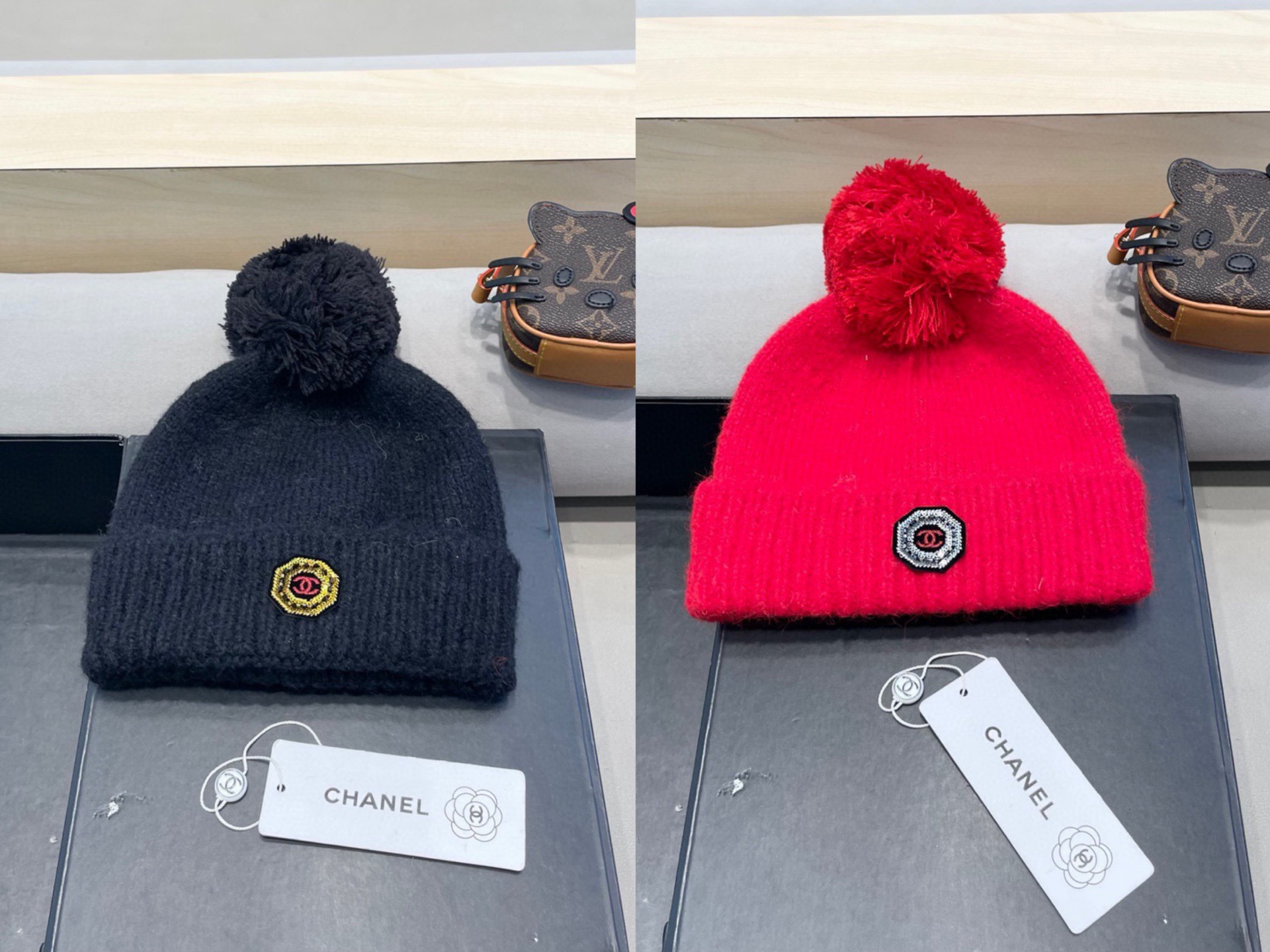 Chanel外贸秋冬男女美潮街头嘻哈说唱滑板时尚百搭织帽针织帽冷帽