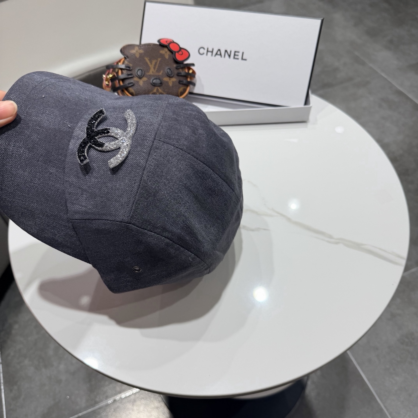 香奈儿Chanel简约时尚水洗平顶棒球帽女春夏新款休闲百搭显瘦遮阳帽