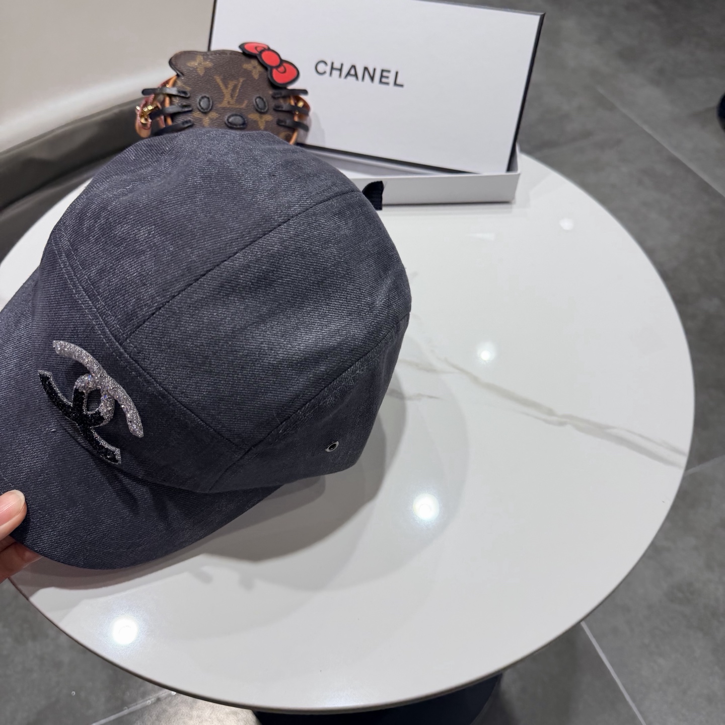 香奈儿Chanel简约时尚水洗平顶棒球帽女春夏新款休闲百搭显瘦遮阳帽