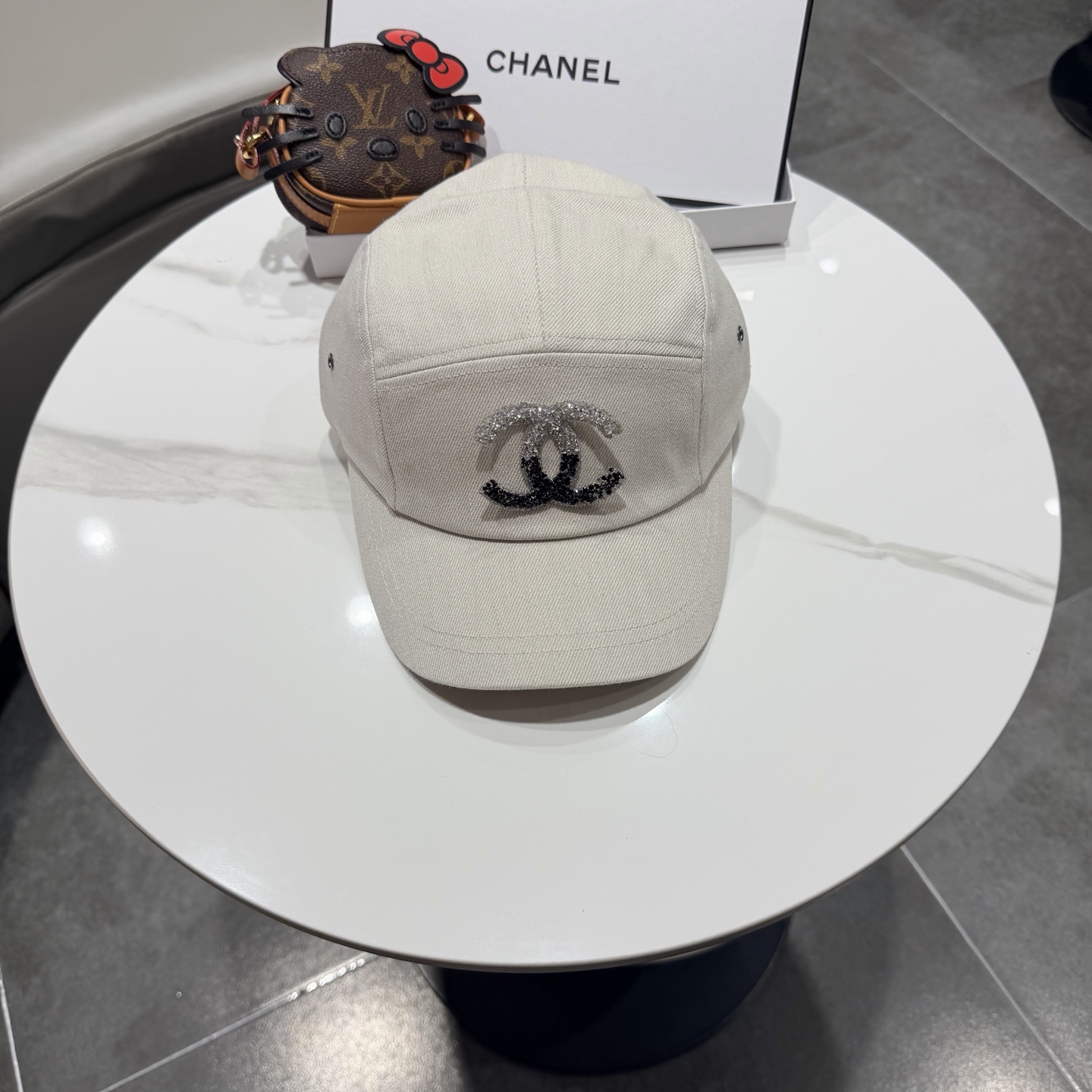 香奈儿Chanel简约时尚水洗平顶棒球帽女春夏新款休闲百搭显瘦遮阳帽