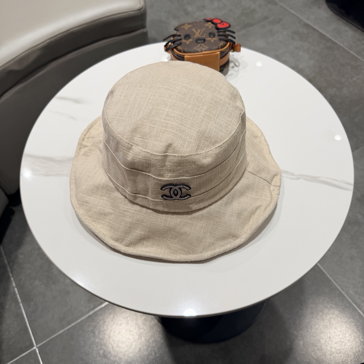 Chanel日韩系光版拼接做旧休闲复古时尚百搭街头出游渔夫帽画家帽新款