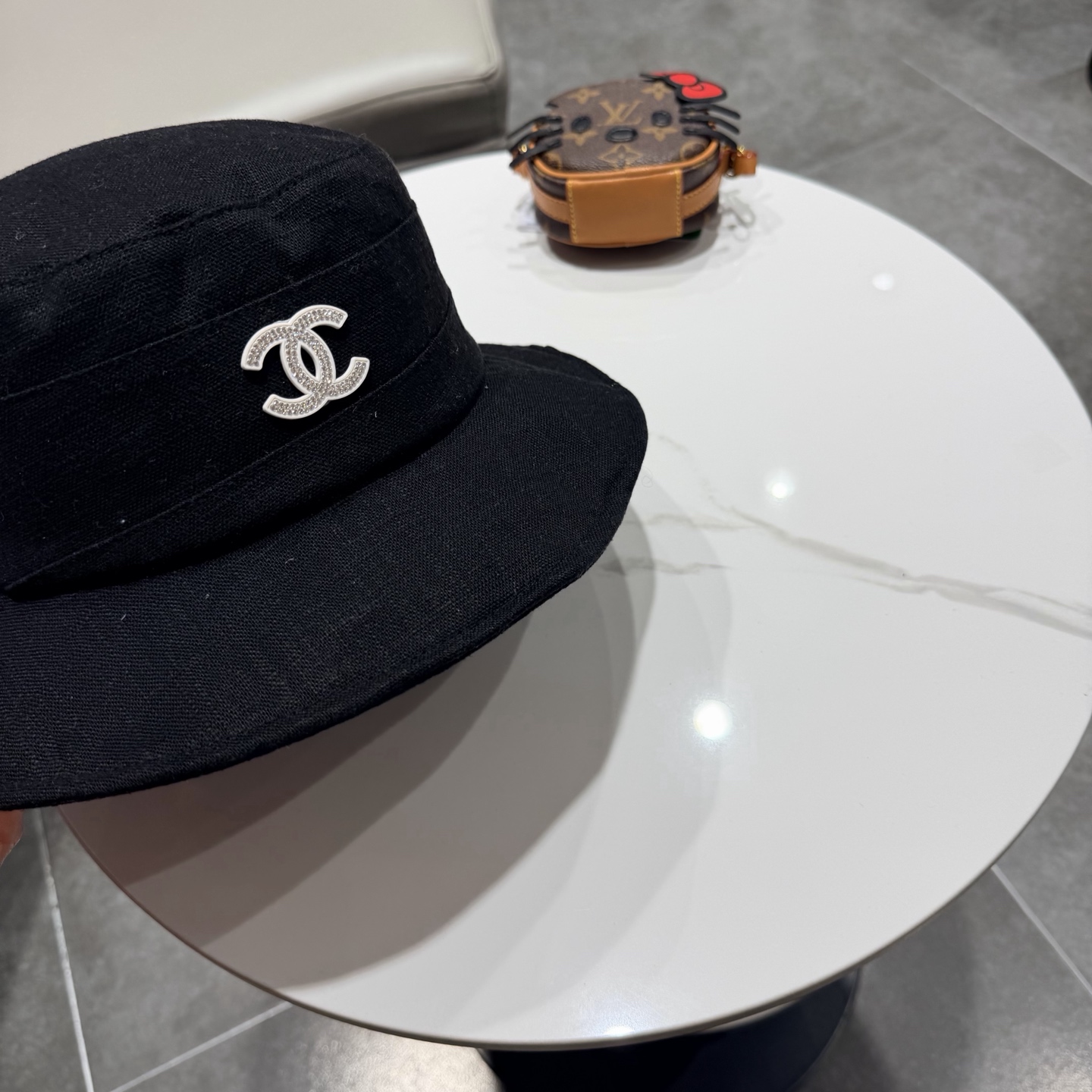 Chanel日韩系光版拼接做旧休闲复古时尚百搭街头出游渔夫帽画家帽新款