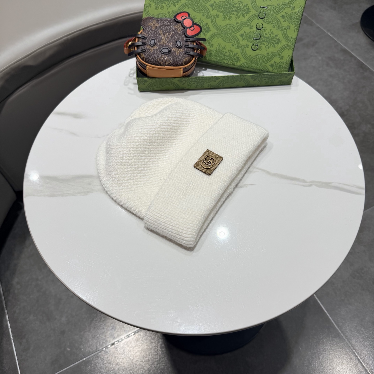 GUCCI古奇👒经典原单蒙口针织毛线帽，采用精选百羊毛面料，超高羊毛成份，‼️手感超柔软，弹性极佳，高档又减龄、超保暖！