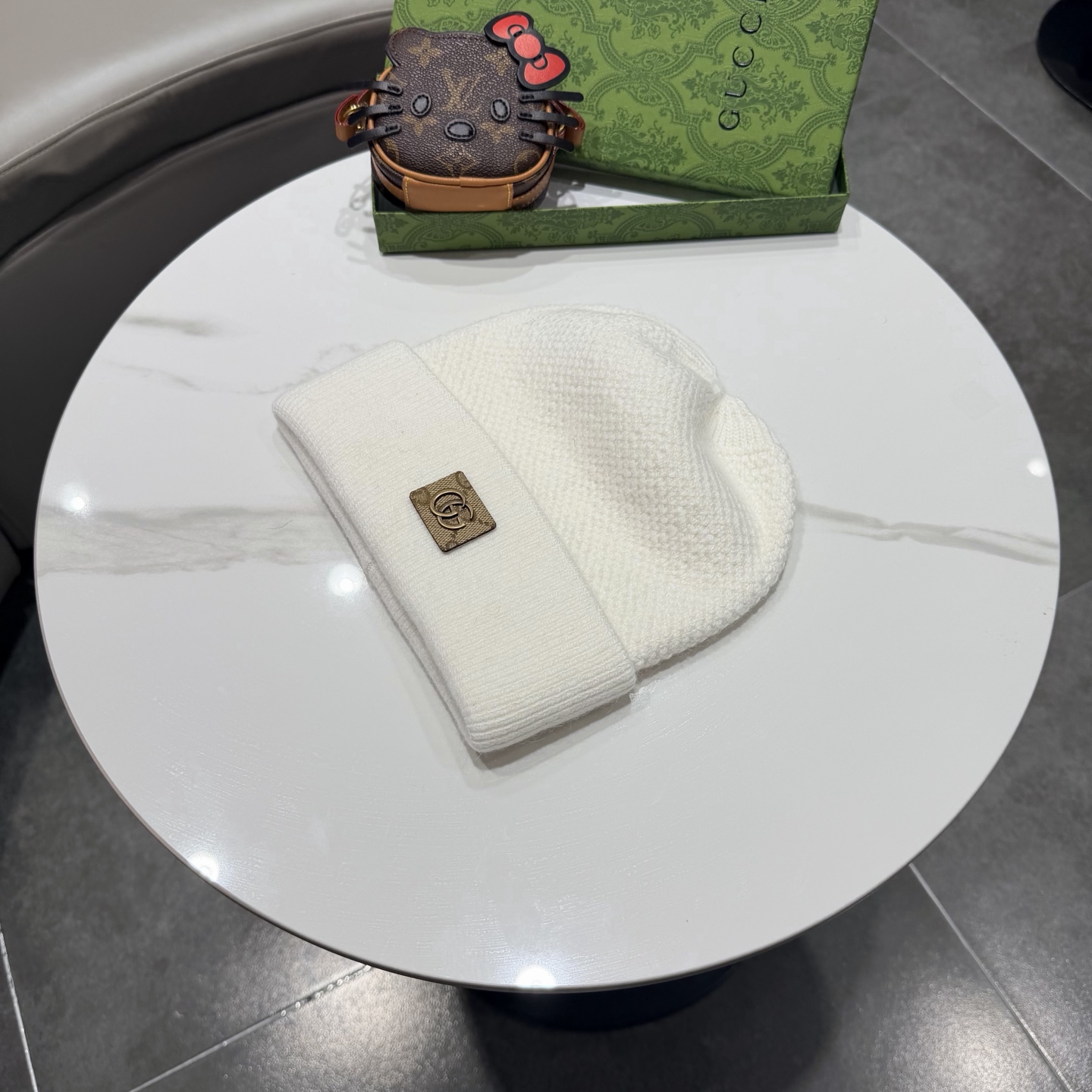 GUCCI古奇👒经典原单蒙口针织毛线帽，采用精选百羊毛面料，超高羊毛成份，‼️手感超柔软，弹性极佳，高档又减龄、超保暖！