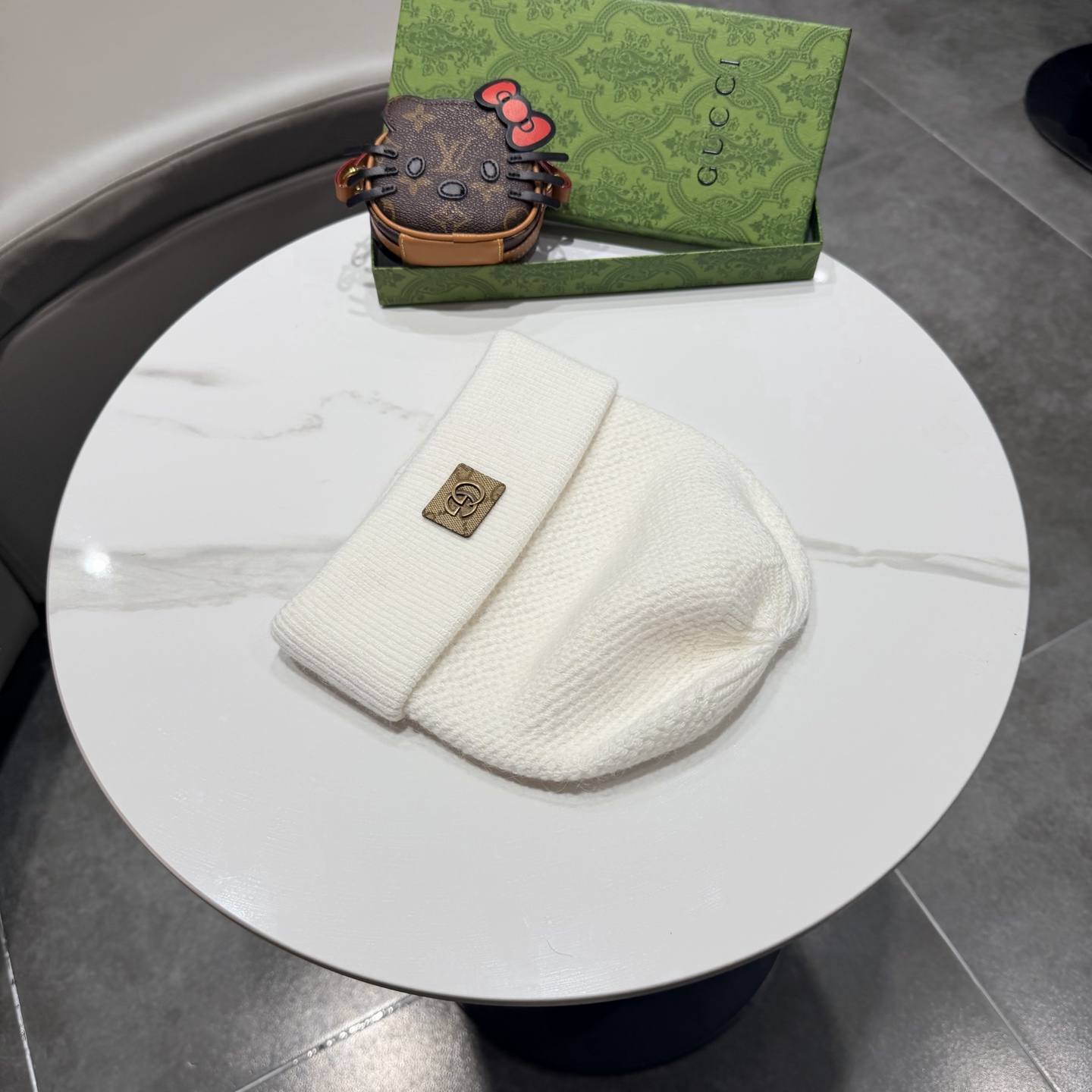 GUCCI古奇👒经典原单蒙口针织毛线帽，采用精选百羊毛面料，超高羊毛成份，‼️手感超柔软，弹性极佳，高档又减龄、超保暖！