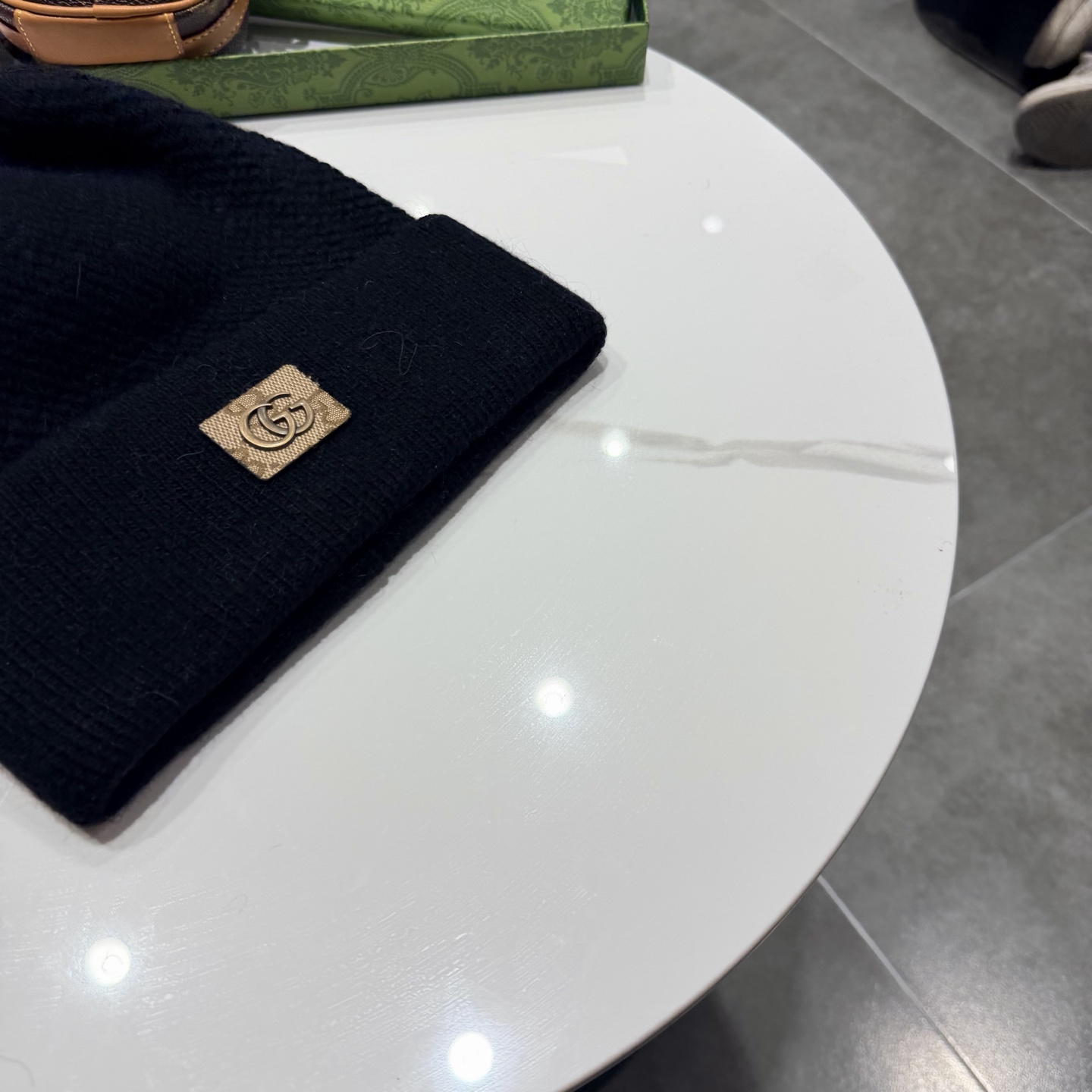 GUCCI古奇👒经典原单蒙口针织毛线帽，采用精选百羊毛面料，超高羊毛成份，‼️手感超柔软，弹性极佳，高档又减龄、超保暖！