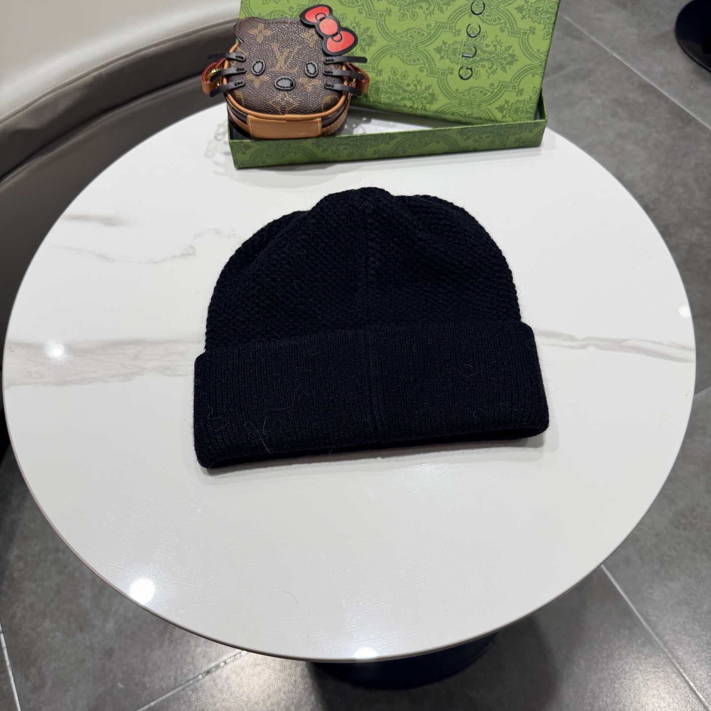 GUCCI古奇👒经典原单蒙口针织毛线帽，采用精选百羊毛面料，超高羊毛成份，‼️手感超柔软，弹性极佳，高档又减龄、超保暖！