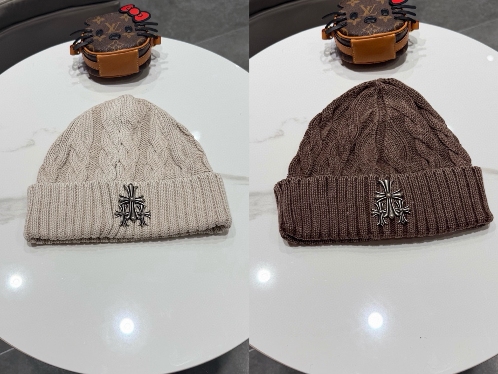 克罗心新款针织毛线帽