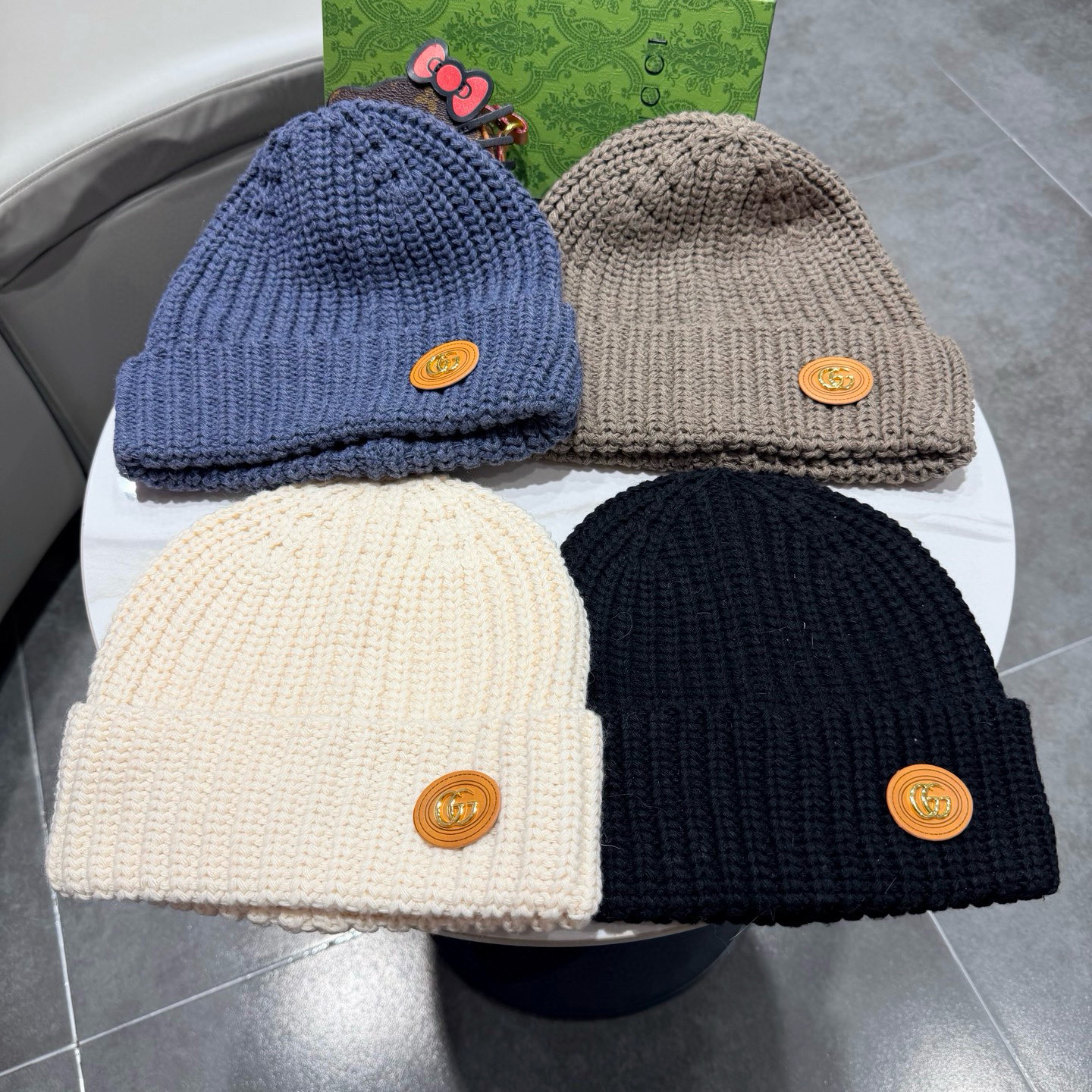 Gucci古奇新款针织毛线帽