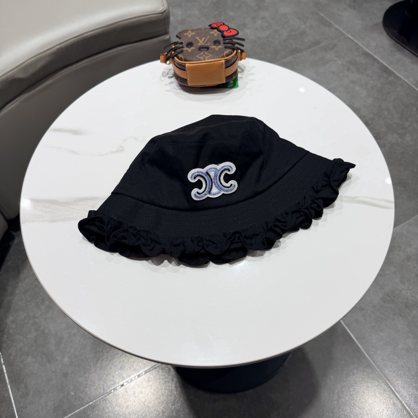 赛琳Celine日系高品质木耳边渔夫帽女春夏户外旅游百搭显脸小遮阳帽防晒盆帽