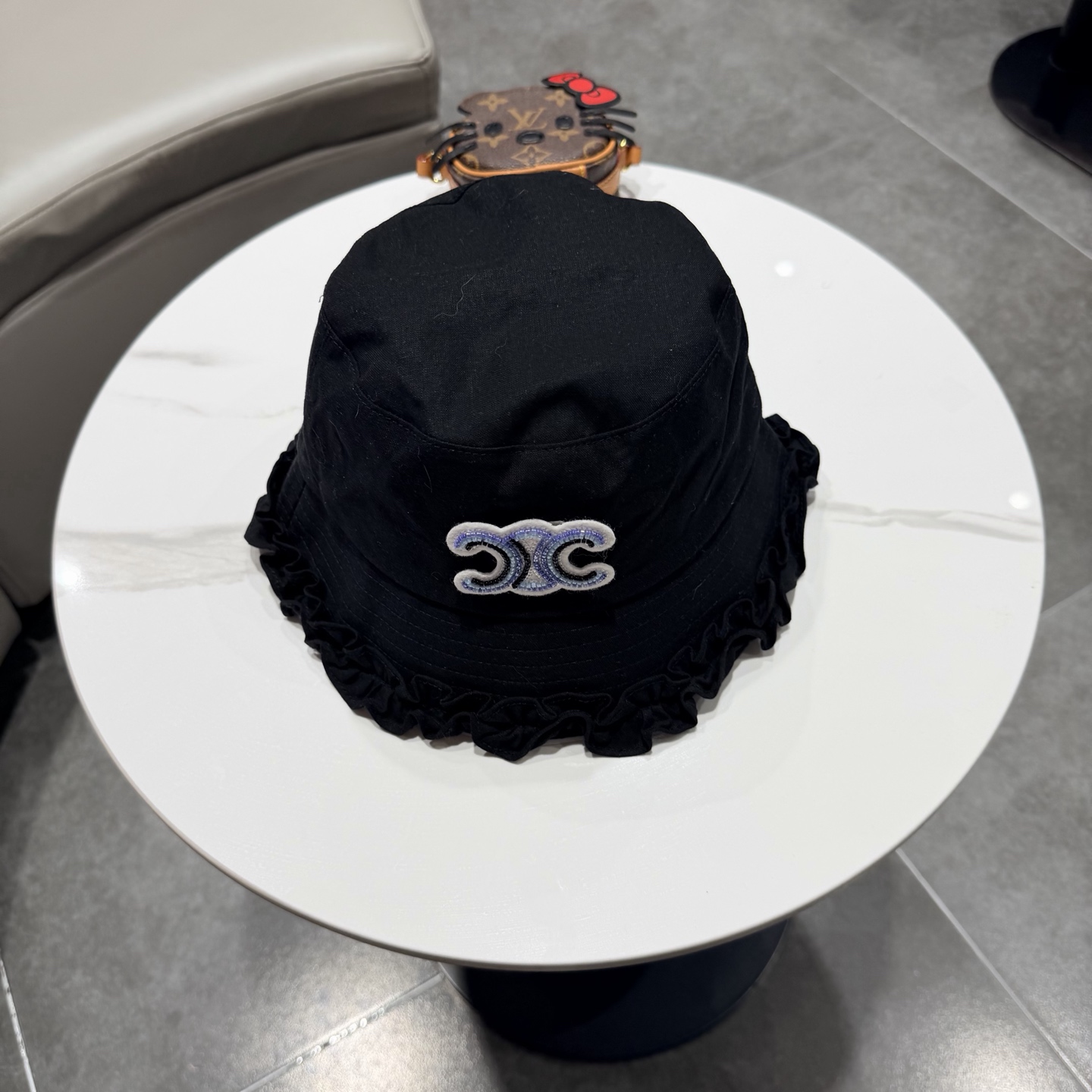 赛琳Celine日系高品质木耳边渔夫帽女春夏户外旅游百搭显脸小遮阳帽防晒盆帽