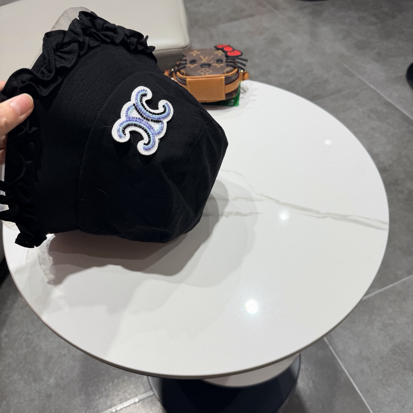 赛琳Celine日系高品质木耳边渔夫帽女春夏户外旅游百搭显脸小遮阳帽防晒盆帽