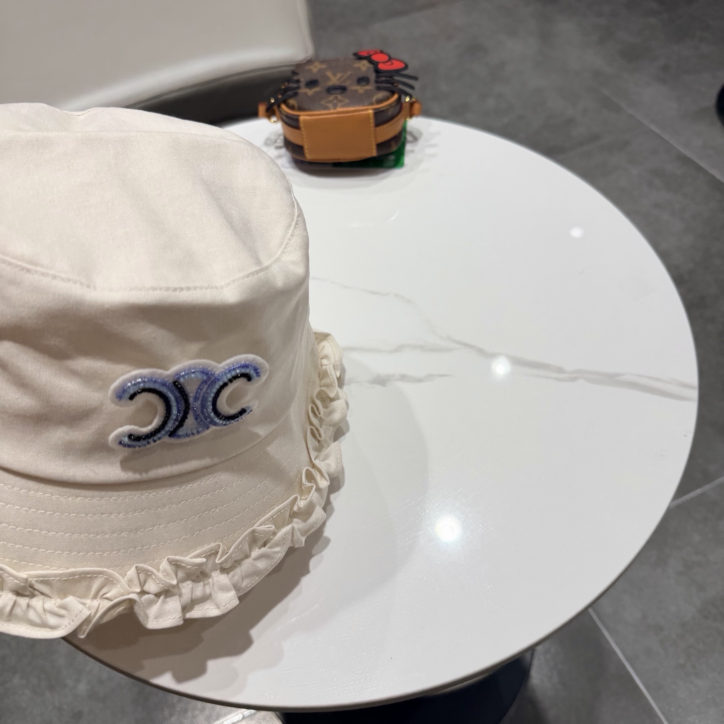 赛琳Celine日系高品质木耳边渔夫帽女春夏户外旅游百搭显脸小遮阳帽防晒盆帽