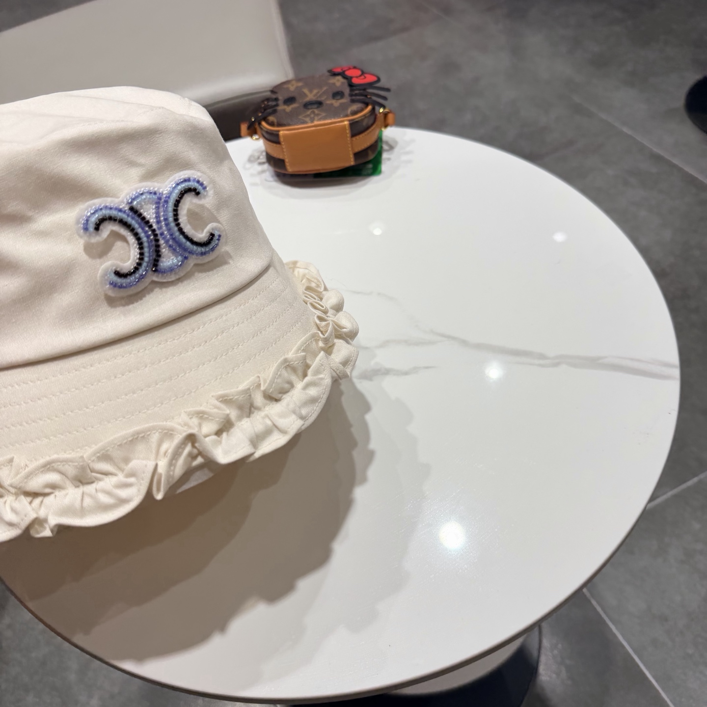 赛琳Celine日系高品质木耳边渔夫帽女春夏户外旅游百搭显脸小遮阳帽防晒盆帽