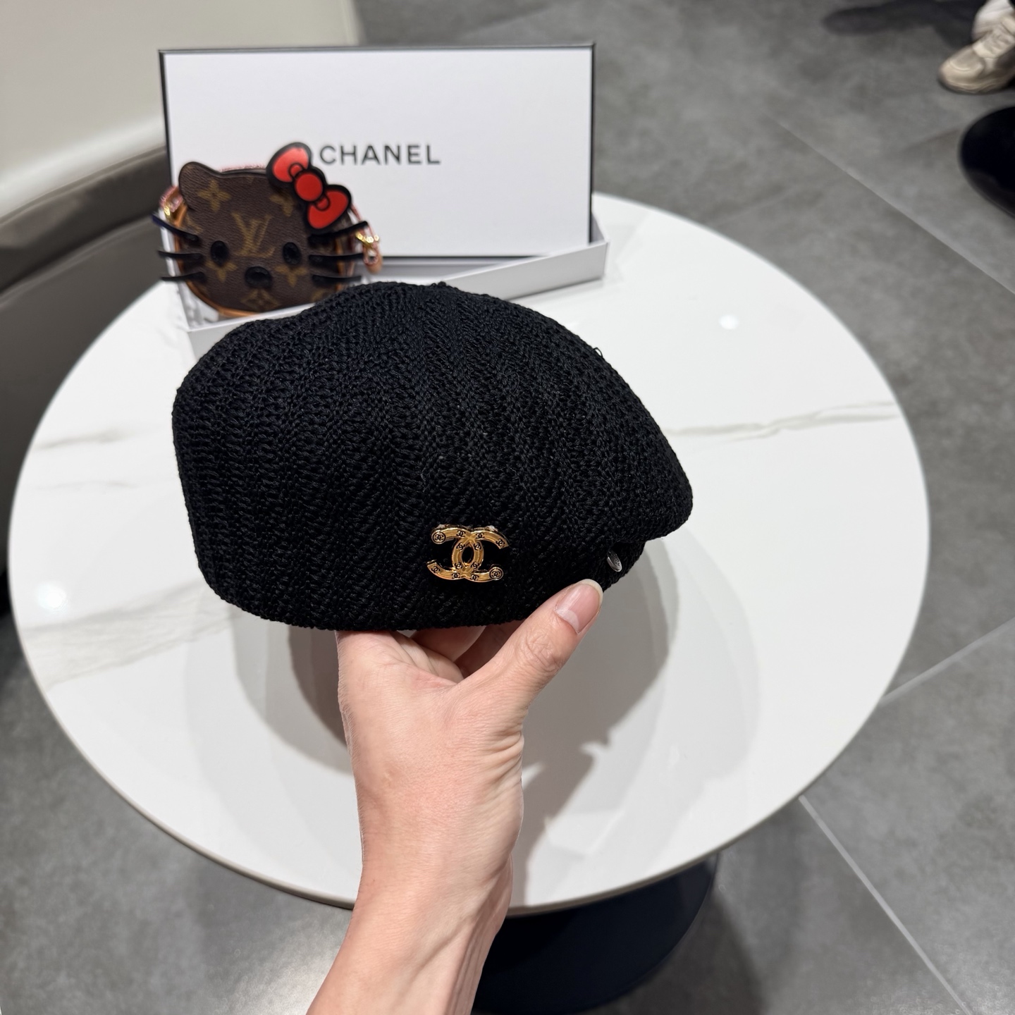 chanel贝雷帽子女2026新款时尚百搭显脸小夏季英伦风透气薄款画家帽香奈儿