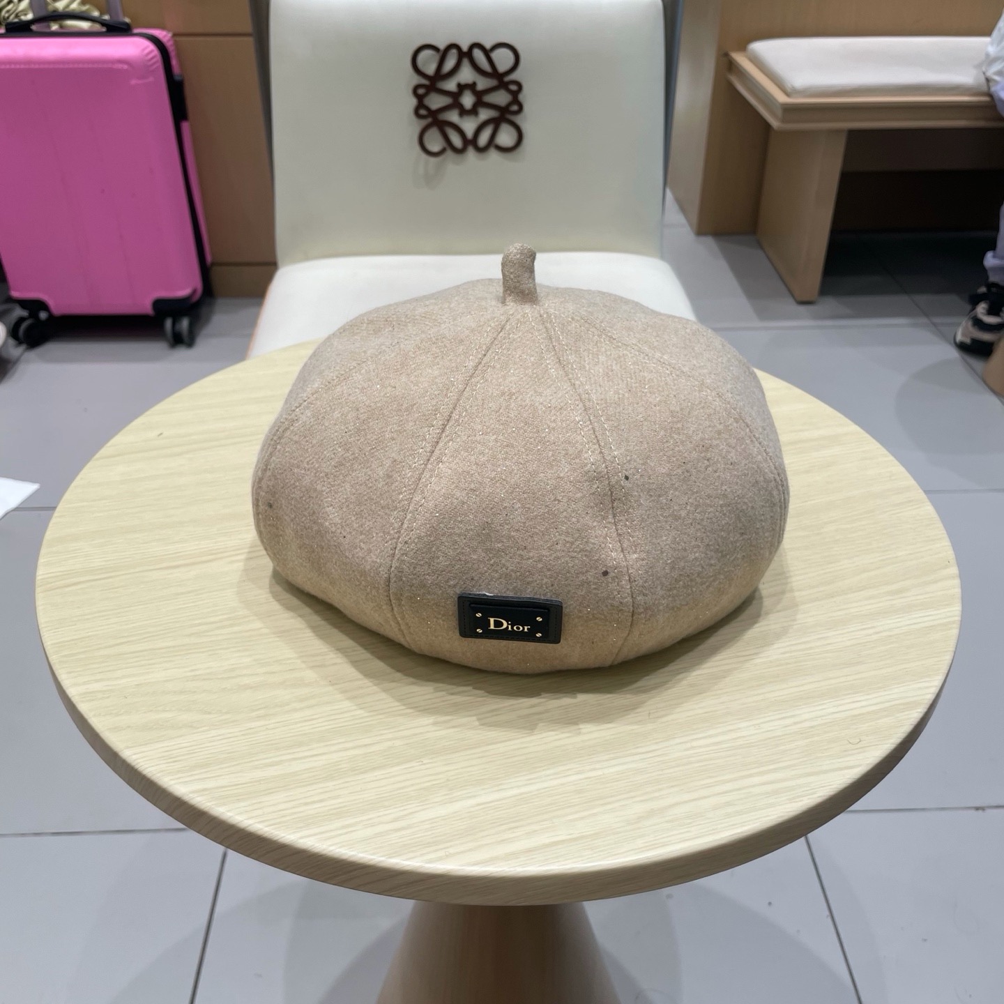 dior迪奥贝雷帽女秋冬英伦百搭保暖蓓蕾帽潮加绒加厚保暖日系画家帽南瓜帽