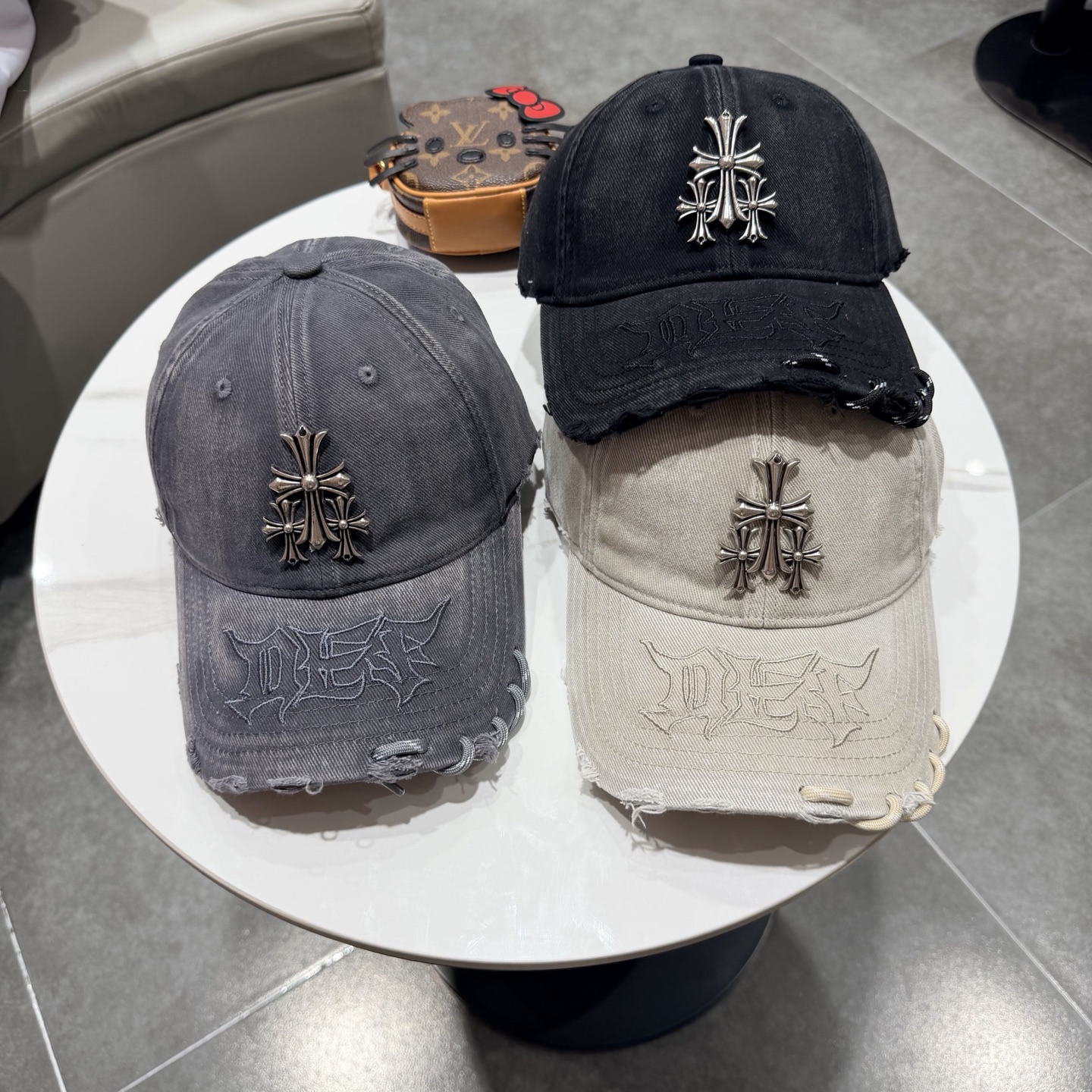 🆕  新款克罗心重工定制版✓棒球帽面料全新升级！质感好版型正！做了扎染工艺~ 很特别！