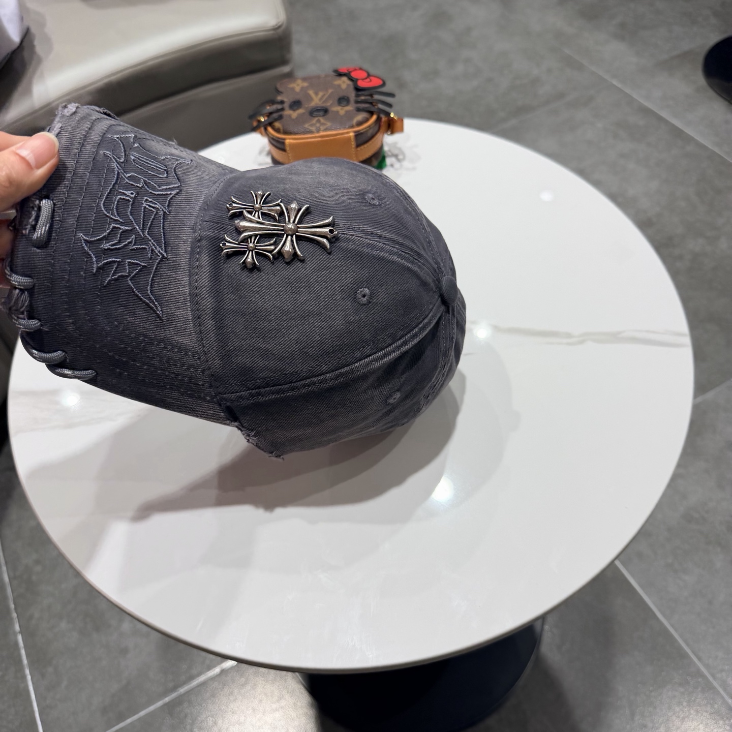 🆕  新款克罗心重工定制版✓棒球帽面料全新升级！质感好版型正！做了扎染工艺~ 很特别！