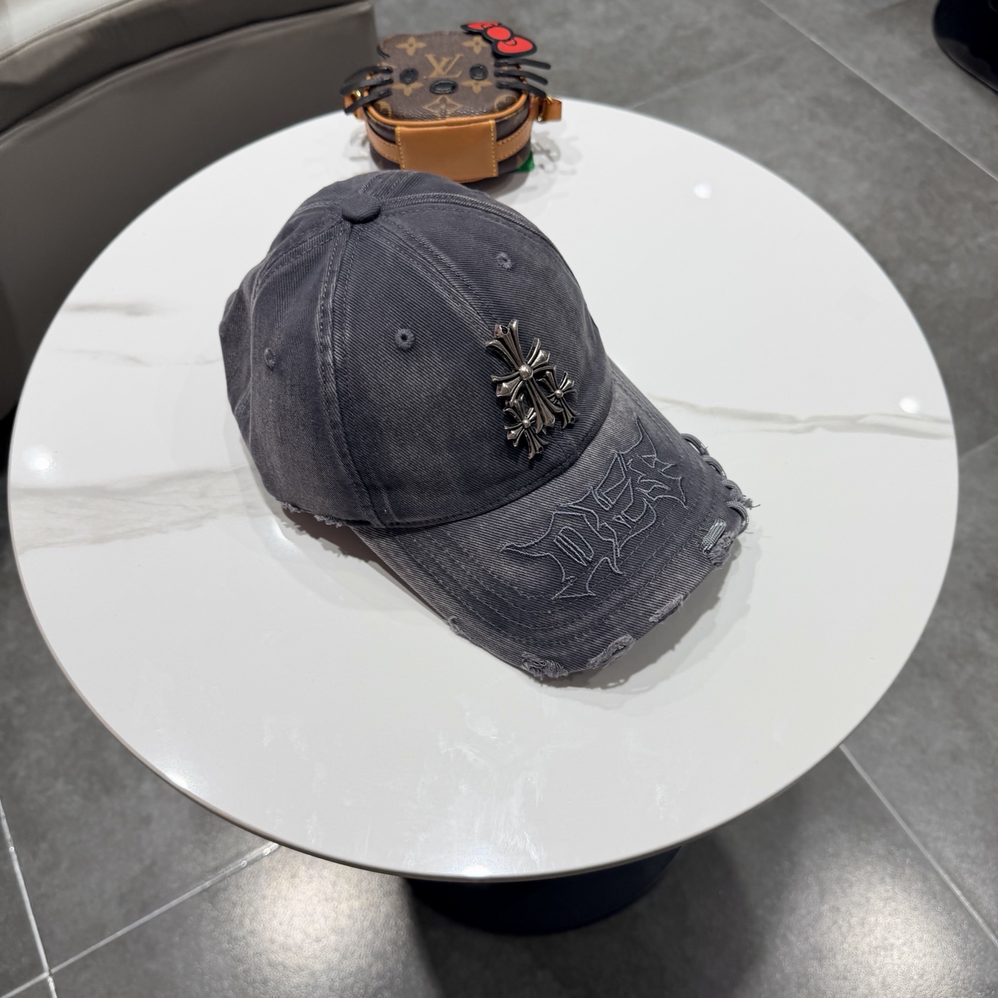 🆕  新款克罗心重工定制版✓棒球帽面料全新升级！质感好版型正！做了扎染工艺~ 很特别！