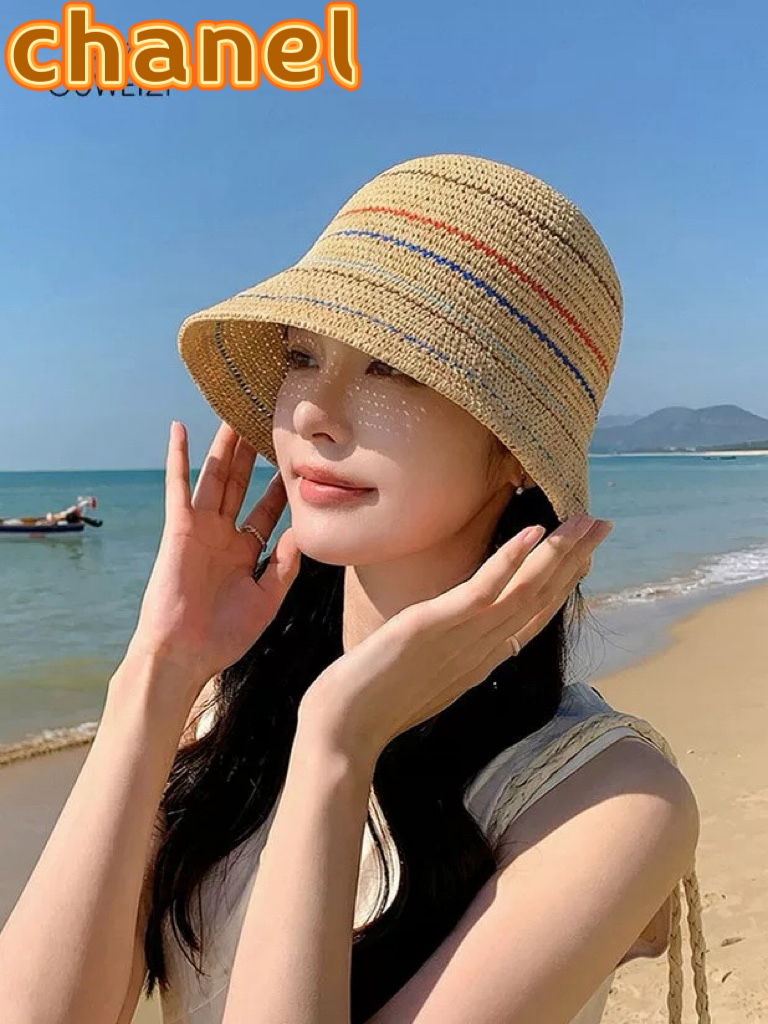 NO:764596,Chanel Chanel knitted bucket hat hollow breathable face-showing small sun protection bucket hat women's striped seaside beach sun hat hat straw hat fisherman hat baseball cap, hat, chanel, chanel, espadrilles, hats19860909Chanel香奈儿针织渔夫帽镂空透气显脸小防晒水桶帽女款条纹海边沙滩遮阳太阳帽帽子草帽渔夫帽棒球帽,帽子,chanel,chanel,espadrilles,hats,hat