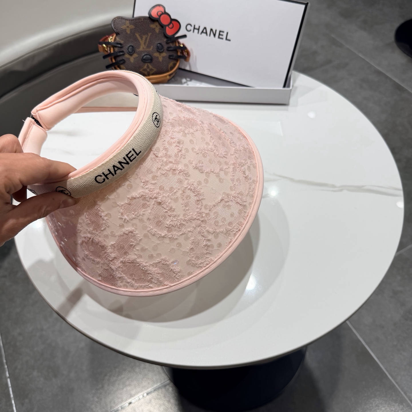 【CHANEL香奈儿】2026新款独家款小香亮片遮阳帽空顶帽，🔆遮阳百搭～休闲出街神器