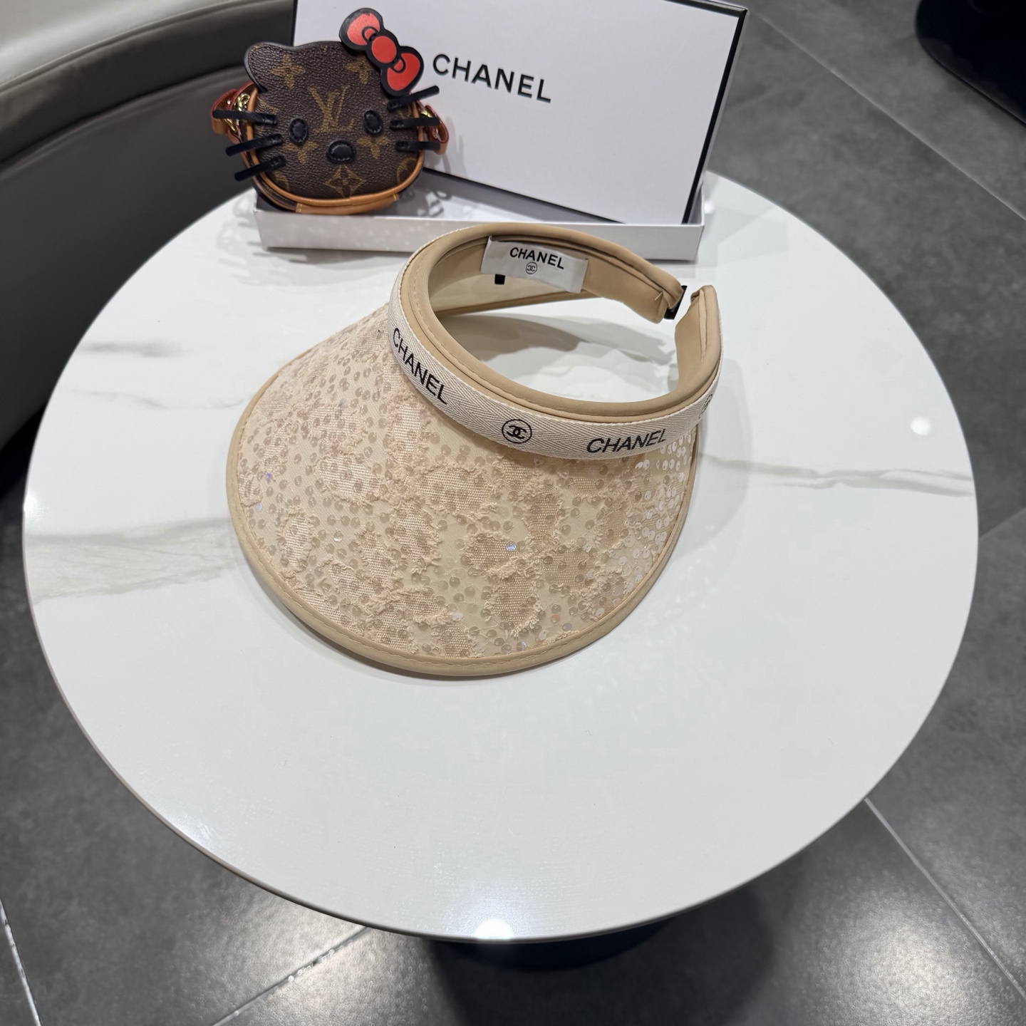 【CHANEL香奈儿】2026新款独家款小香亮片遮阳帽空顶帽，🔆遮阳百搭～休闲出街神器