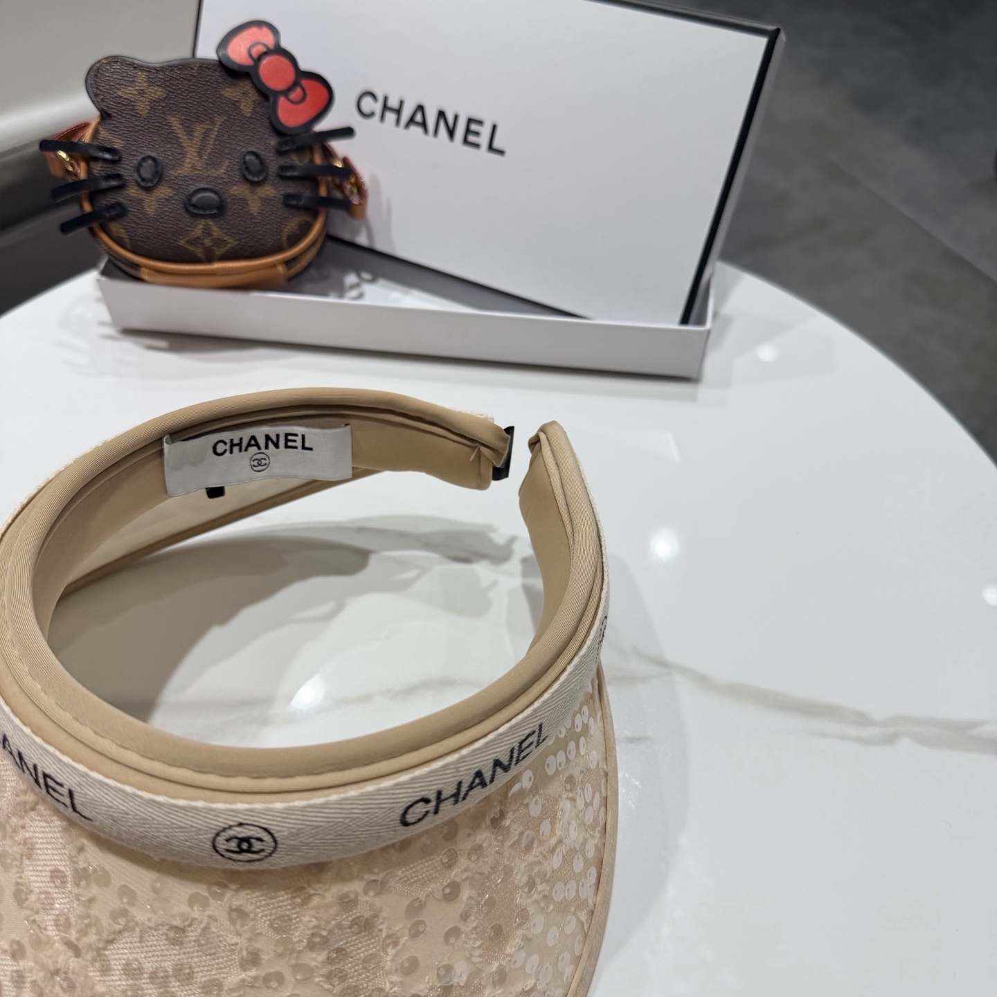 【CHANEL香奈儿】2026新款独家款小香亮片遮阳帽空顶帽，🔆遮阳百搭～休闲出街神器